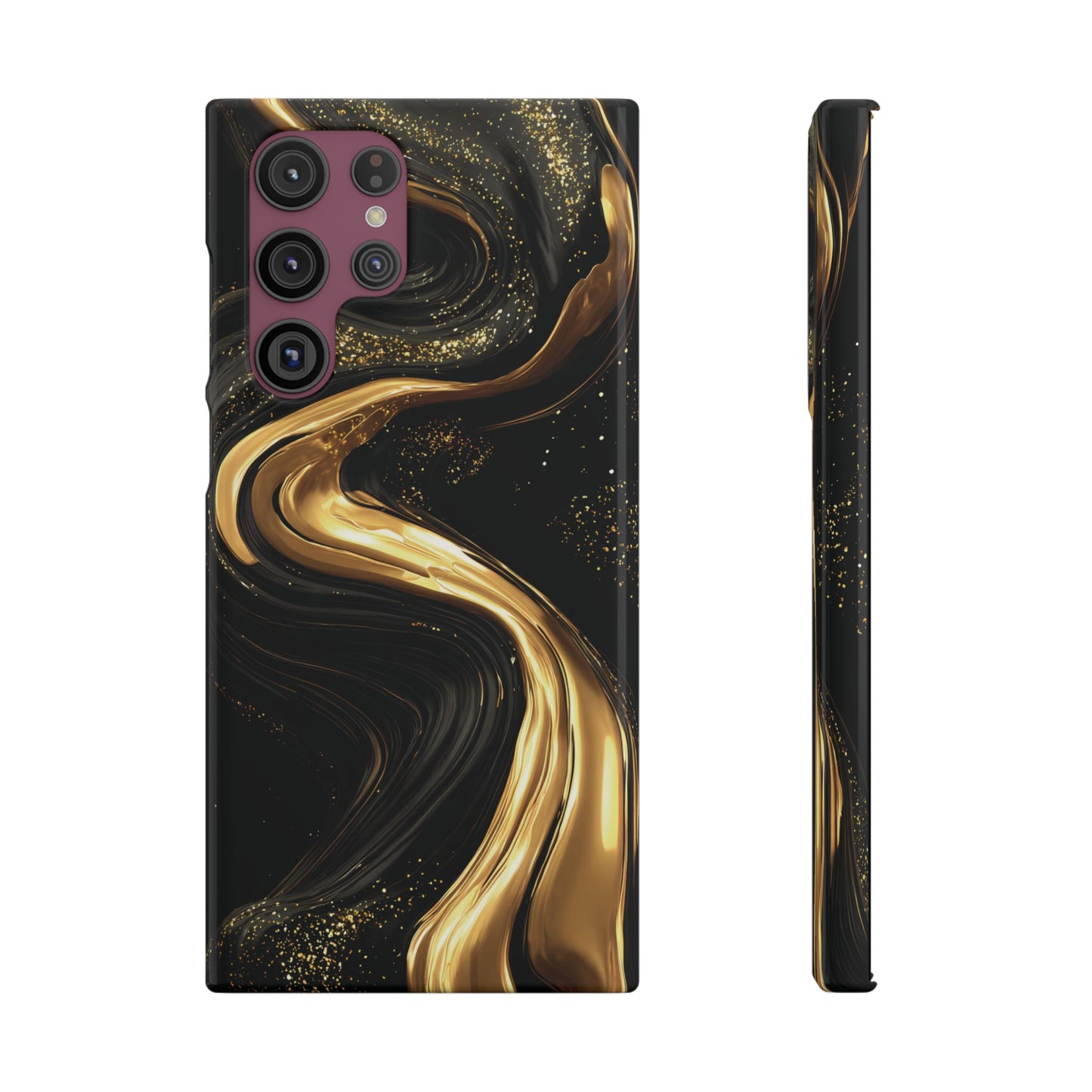Elegant Gold Swirl Snap Case - Stylish Phone Cover, Modern Accessory, Gift for Her, Luxe Phone Case, Trendy Decor