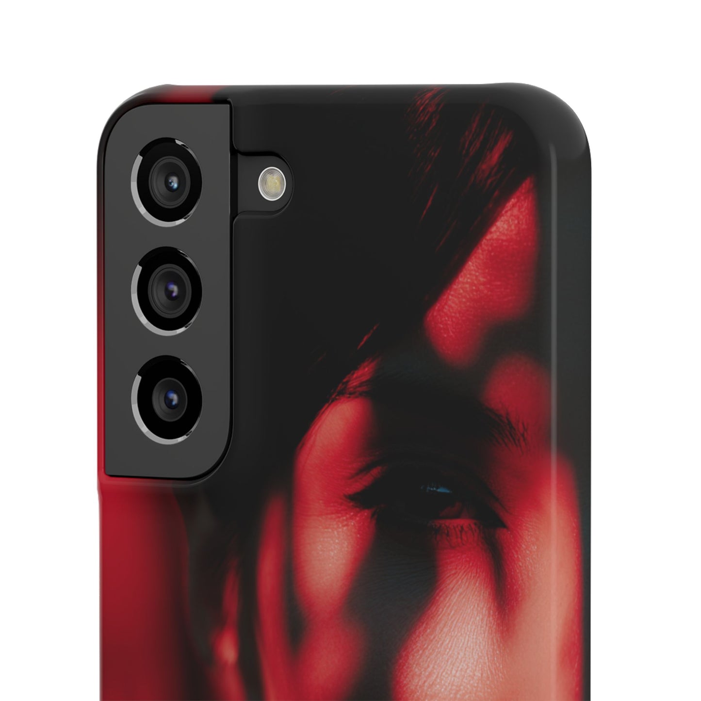 Stylish Snap Cases for Phone, Artistic Phone Cover, Unique Gifts, Red Aesthetic Case, Trendy Accessory, Vibrant Protection