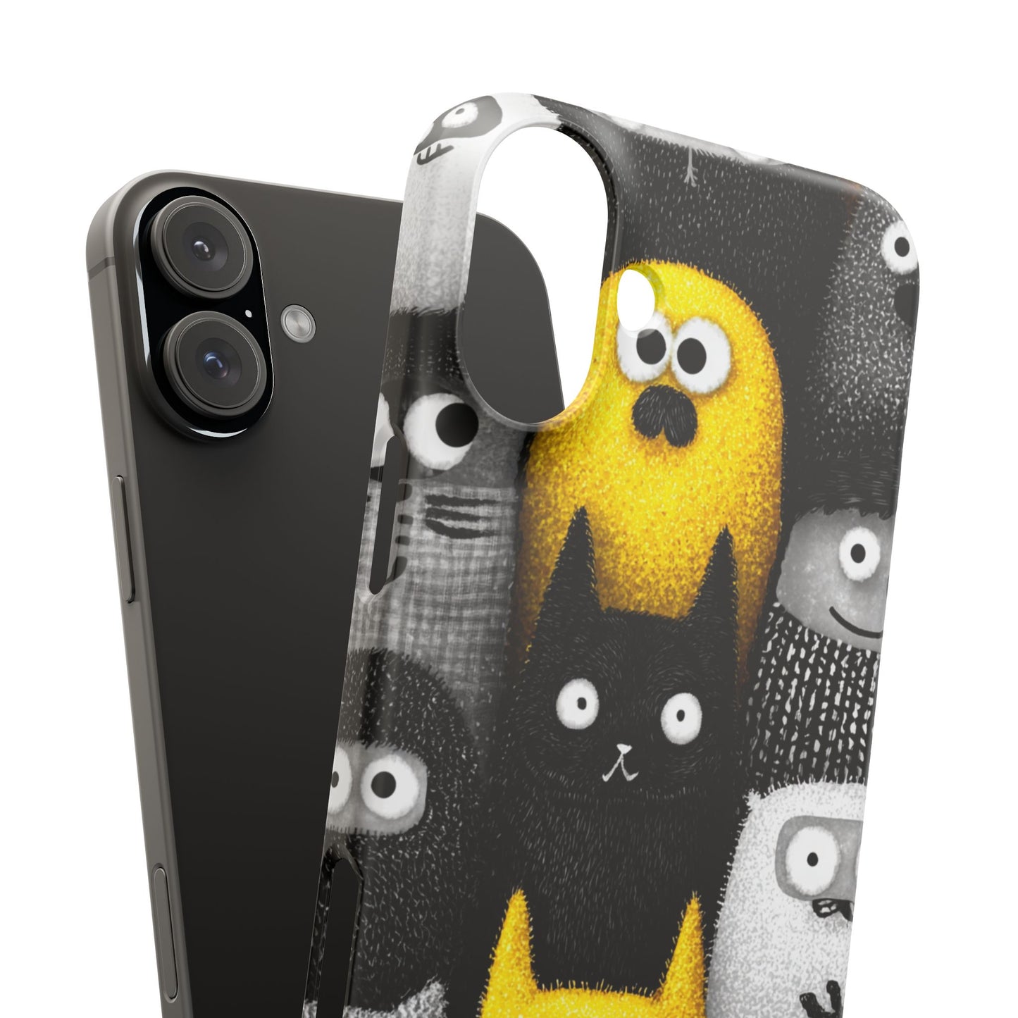Colorful Character Snap Cases, Cute Phone Cover, Unique Gift for Kids, Fun Accessory, Perfect for Birthdays, Holidays