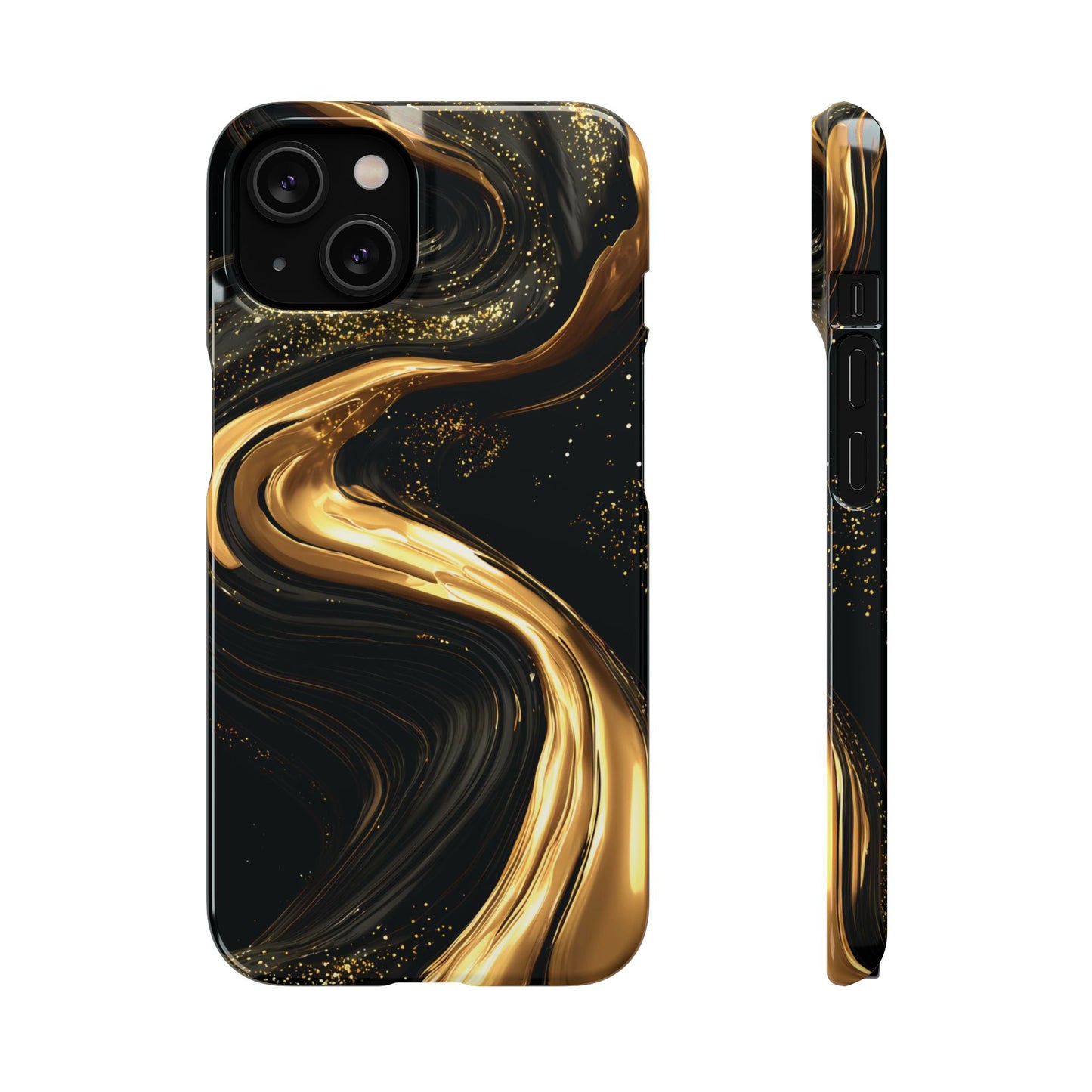 Elegant Gold Swirl Snap Case - Stylish Phone Cover, Modern Accessory, Gift for Her, Luxe Phone Case, Trendy Decor