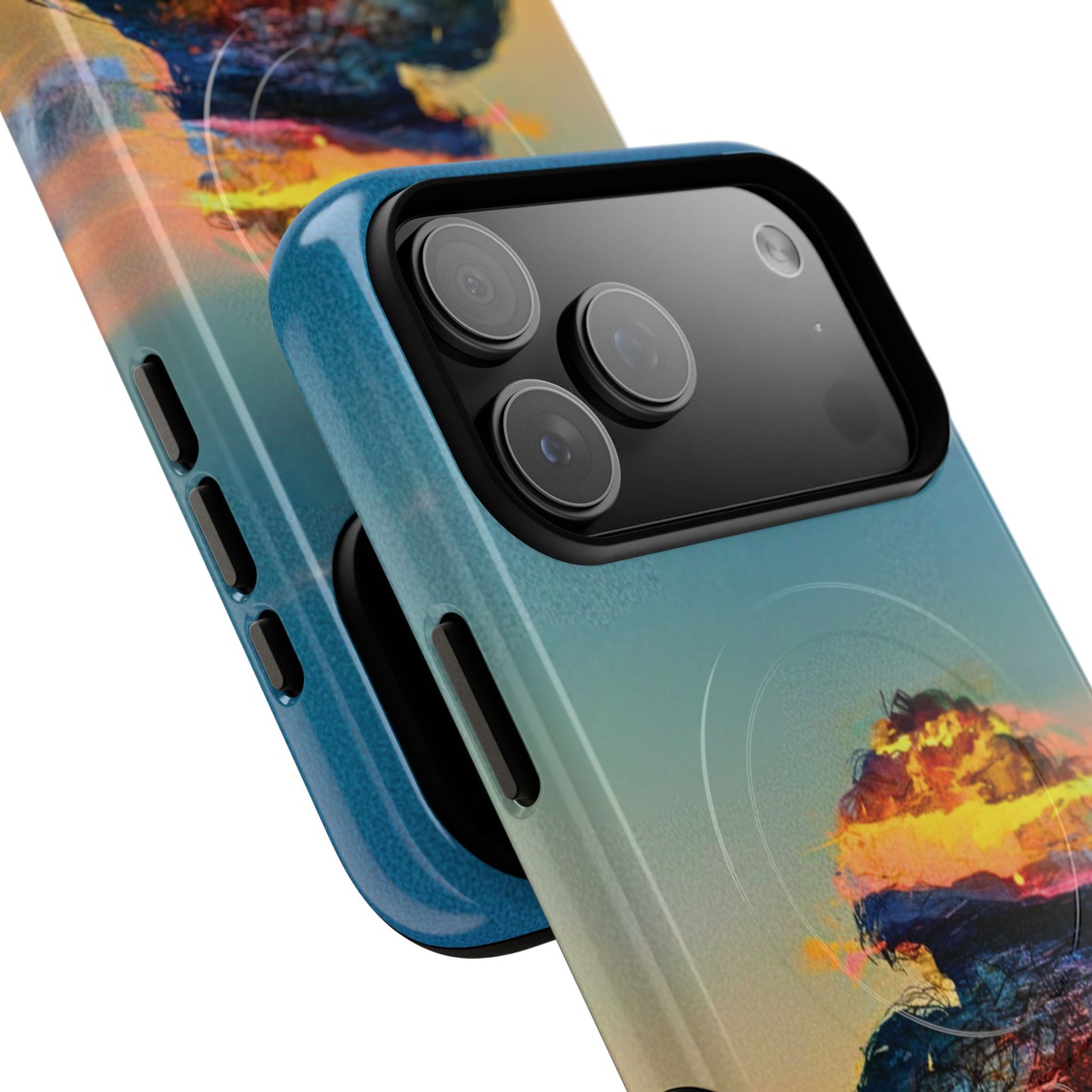 Abstract Sunset Silhouette Tough Magnetic Phone Case