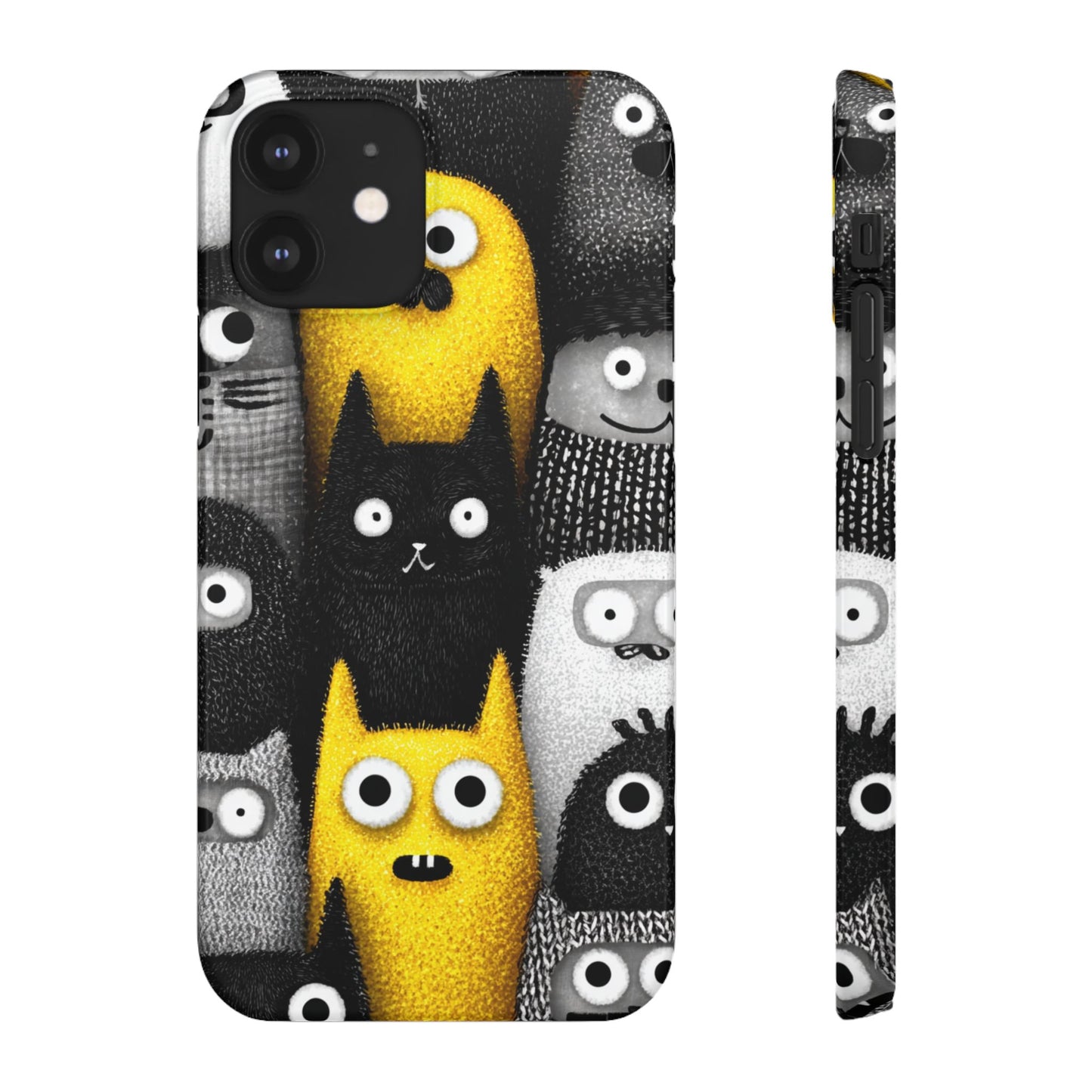 Colorful Character Snap Cases, Cute Phone Cover, Unique Gift for Kids, Fun Accessory, Perfect for Birthdays, Holidays