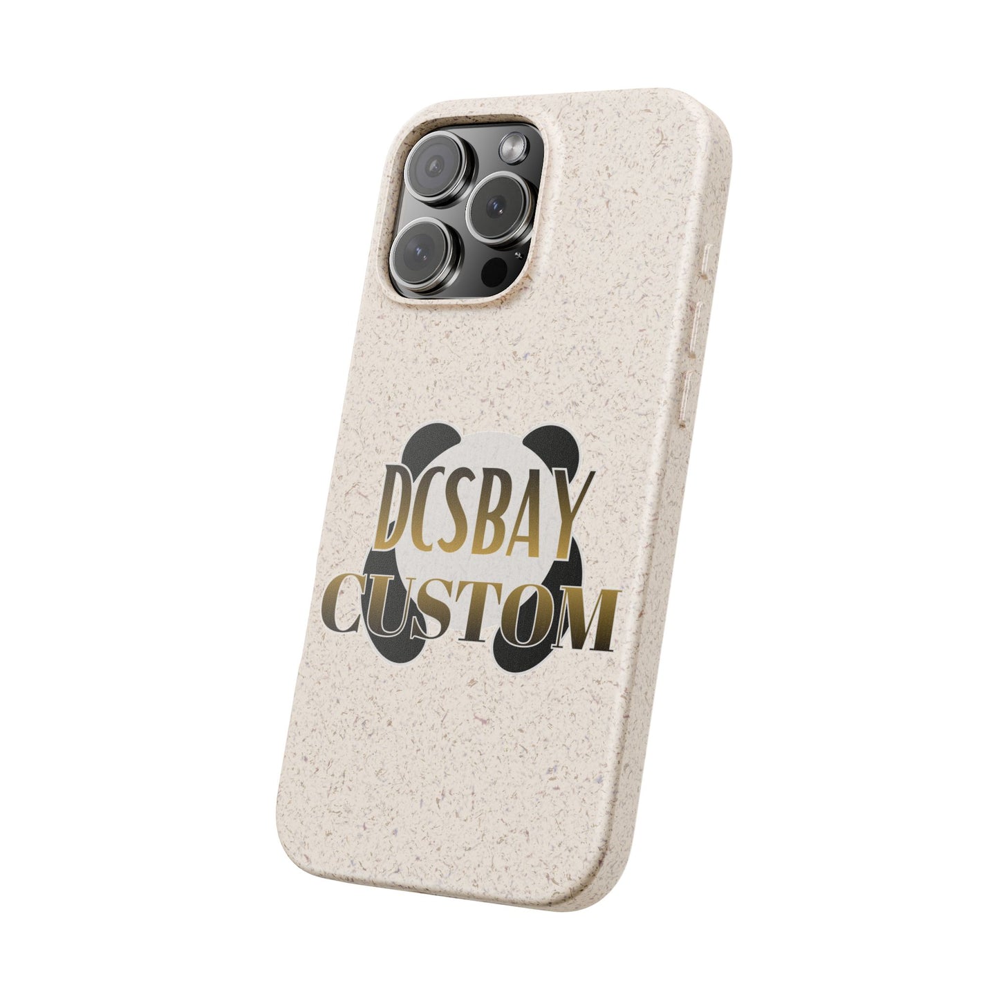 Biodegradable Panda Phone Case — Eco-Friendly Customizable iPhone Cover