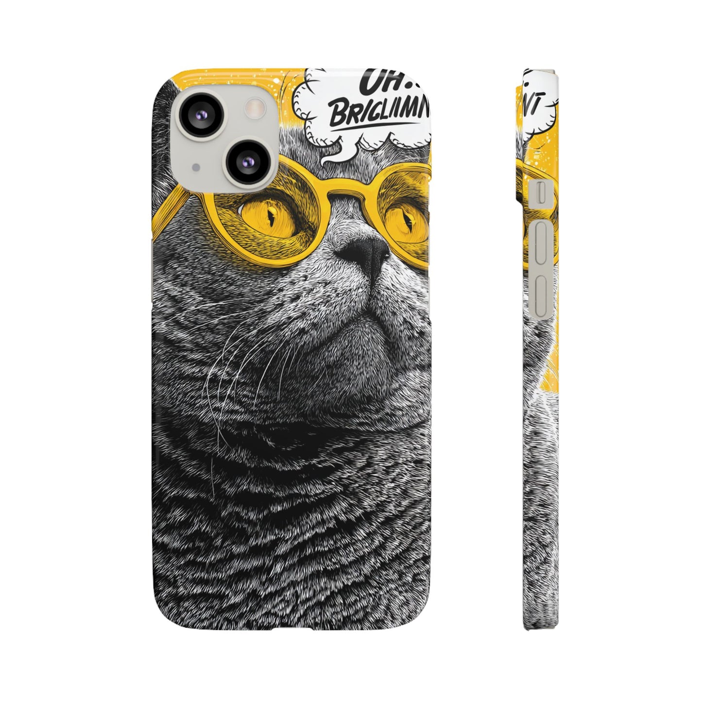 Playful Cat Snap Case - Quirky Phone Cover for Cat Lovers, Gift for Pet Enthusiasts, Funny Accessory for Any Occasion