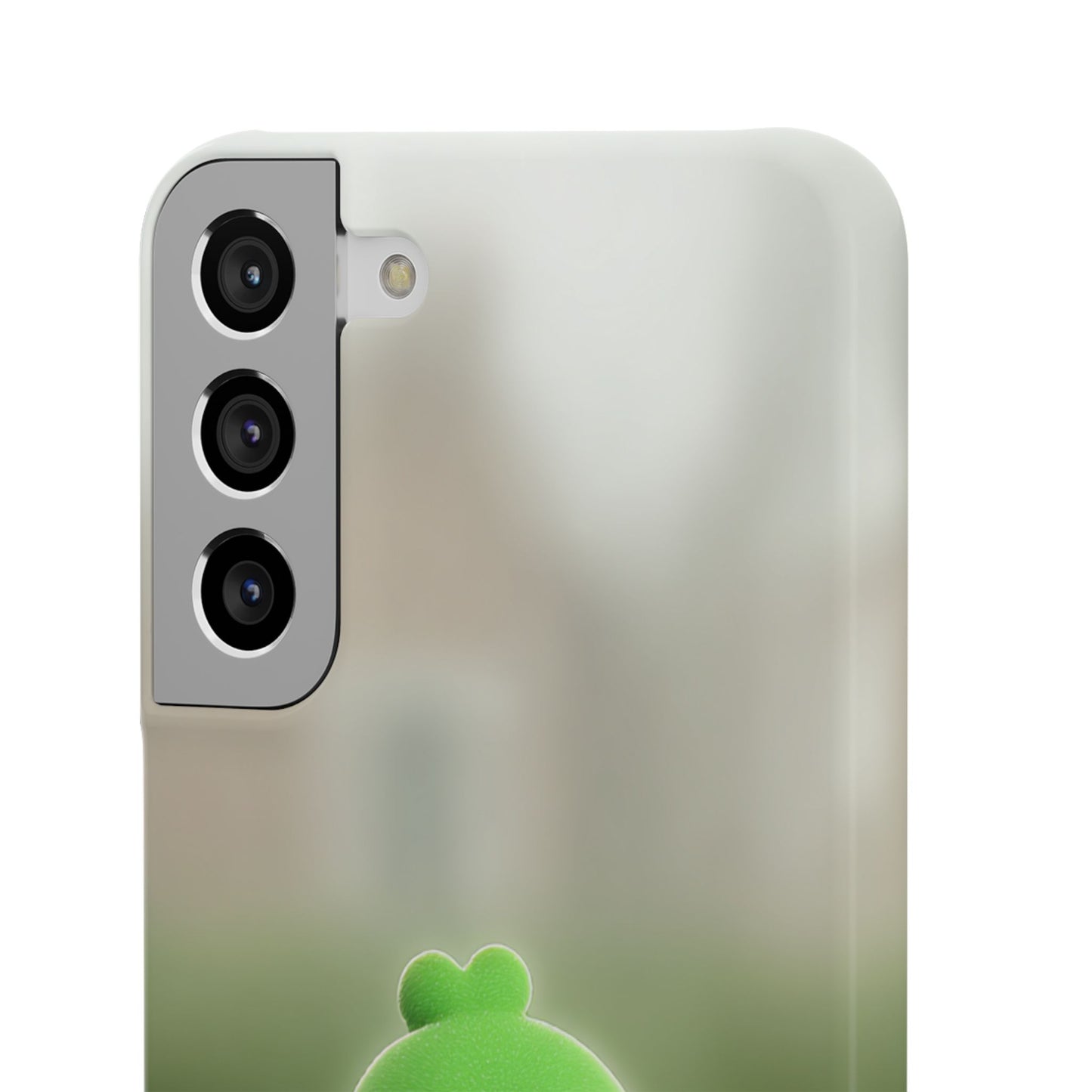 Cute Green Creature Phone Case, Snap Cases, Green Monster Phone Cover, Fun Phone Accessory, Playful Gift for Kids