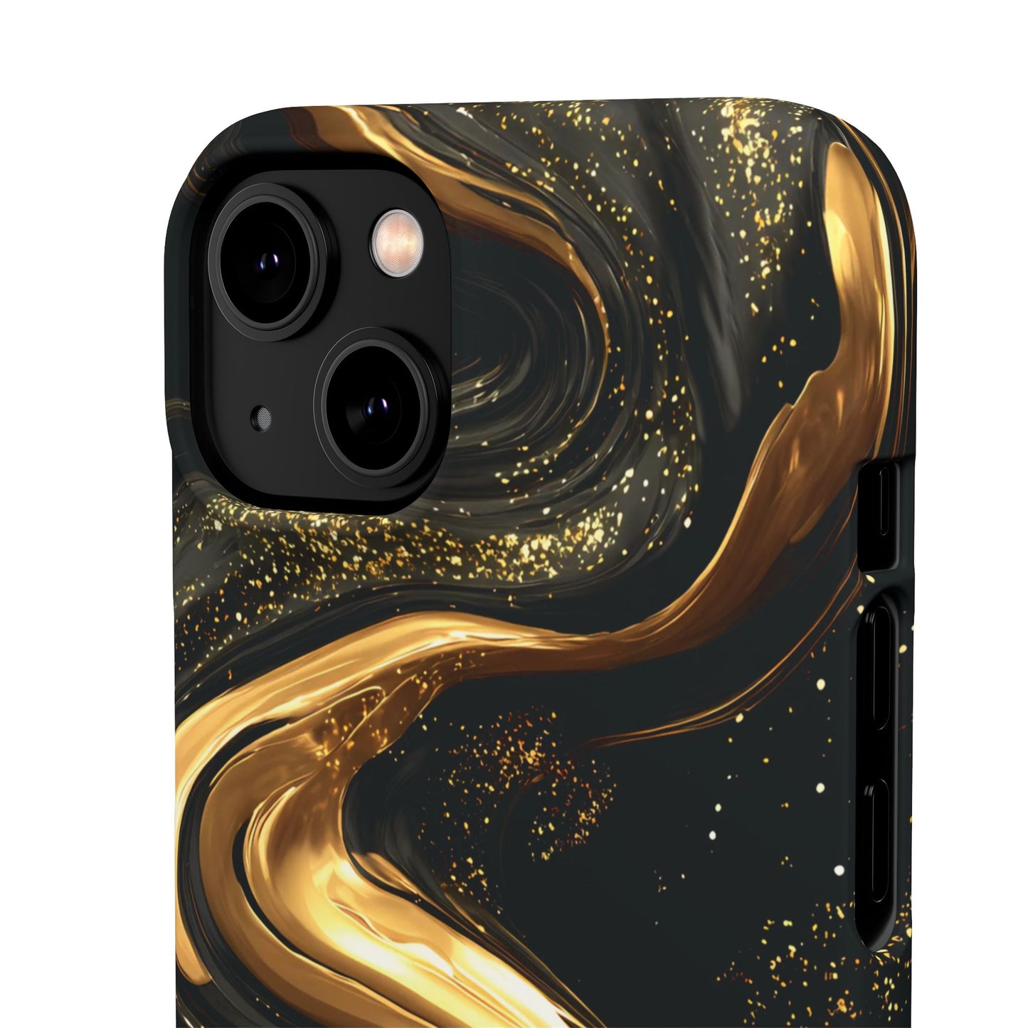 Elegant Gold Swirl Snap Case - Stylish Phone Cover, Modern Accessory, Gift for Her, Luxe Phone Case, Trendy Decor