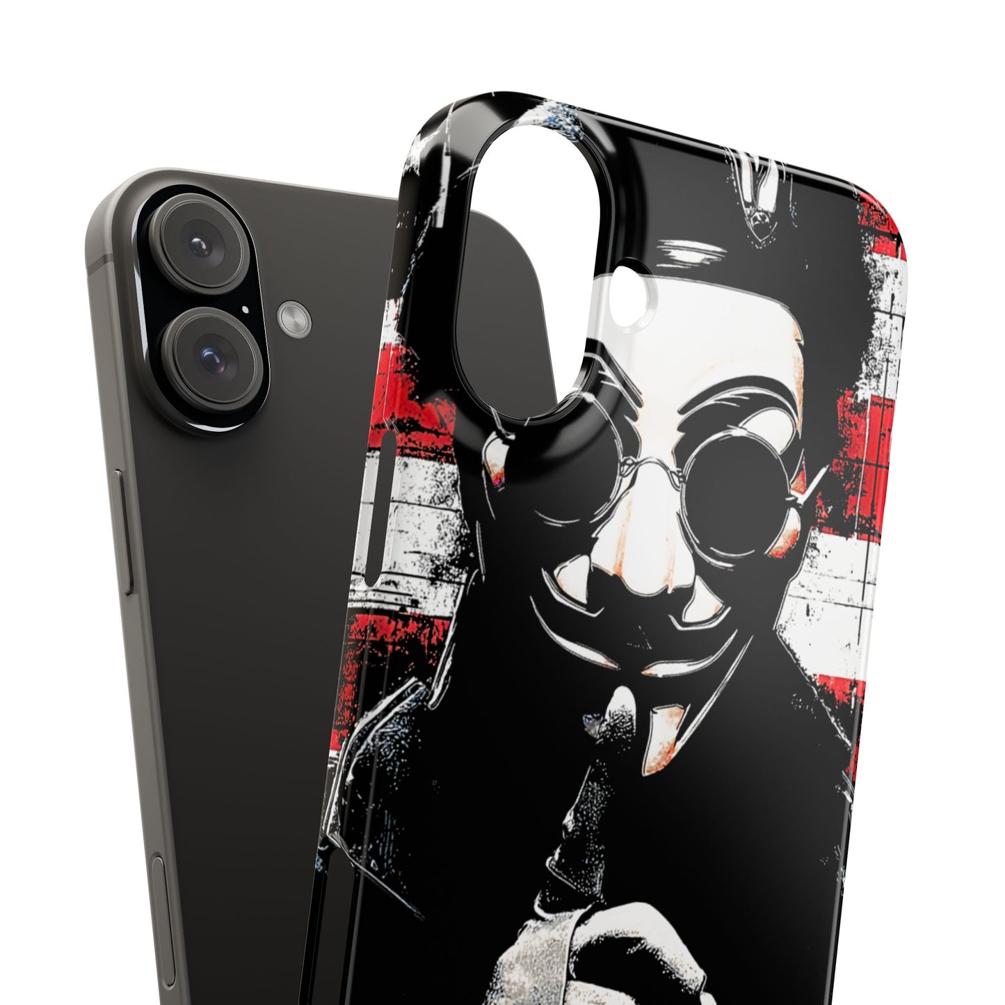 Anonimous & Guy Fawkes Art Snap Case and Protective Phone Cover For iPhone and Samsung