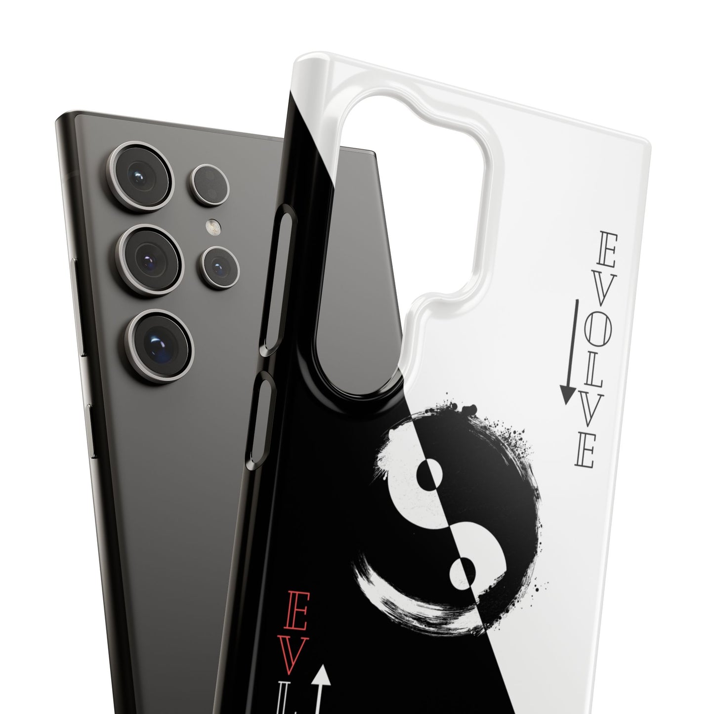 Yin Yang Evolve Black and White Snap Case Cover for iPhone and Samsung