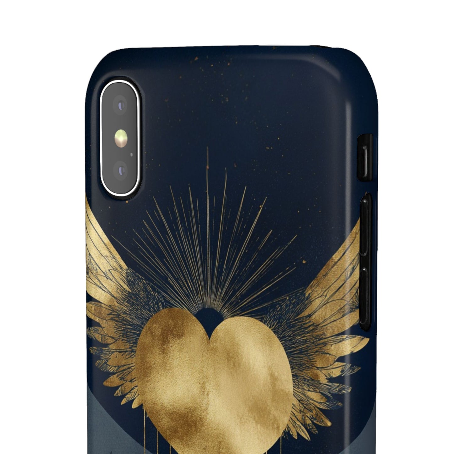 Heart Wing Snap Case, Elegant Phone Cover, Unique Gift, Artistic Accessory, Protective Case for Love and Romance