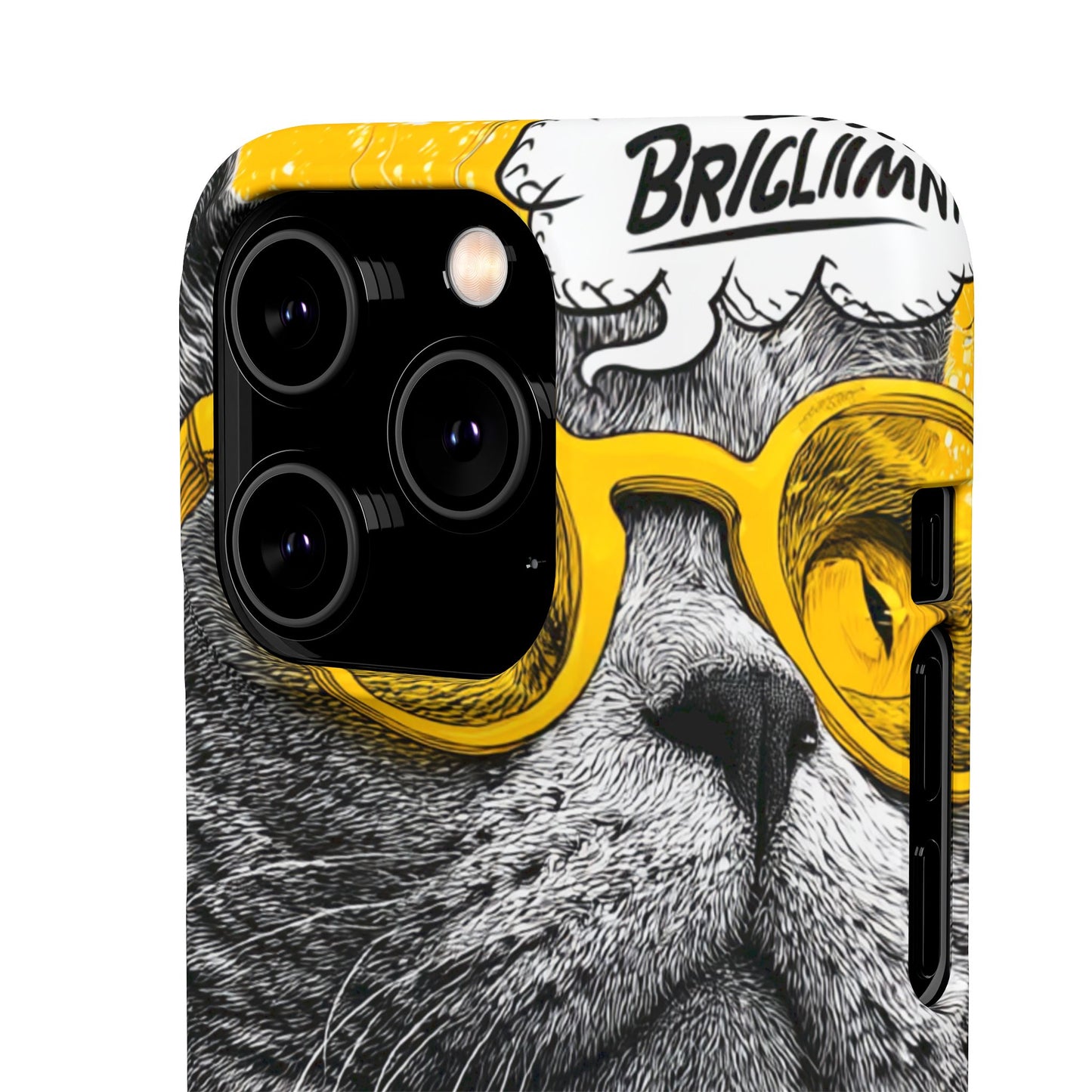 Playful Cat Snap Case - Quirky Phone Cover for Cat Lovers, Gift for Pet Enthusiasts, Funny Accessory for Any Occasion
