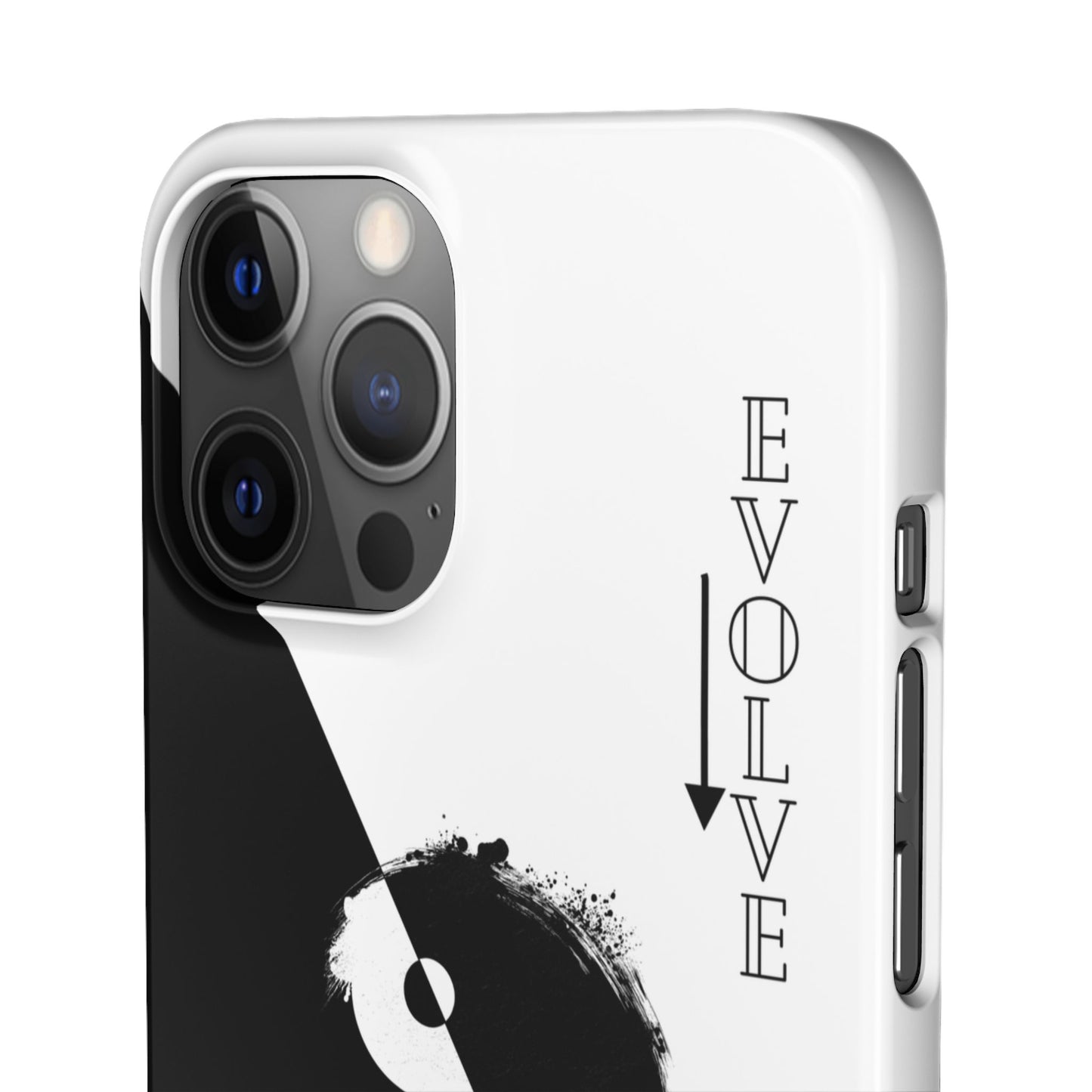 Yin Yang Evolve Black and White Snap Case Cover for iPhone and Samsung