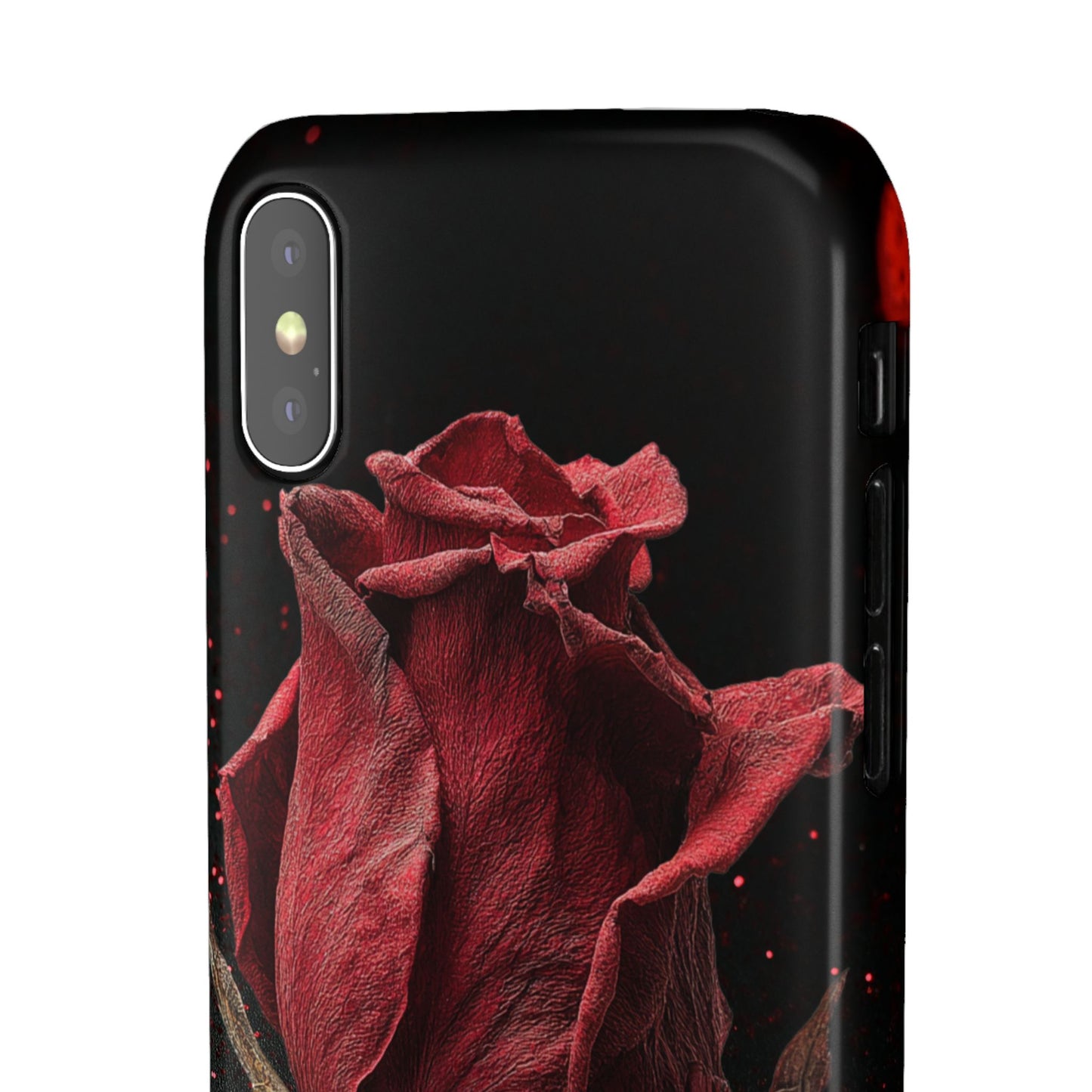 Romantic Rose Snap Case, Floral Phone Cover, Valentines Day Gift, Trendy Mobile Accessory, Heart Design Case, Elegant Phone Protector