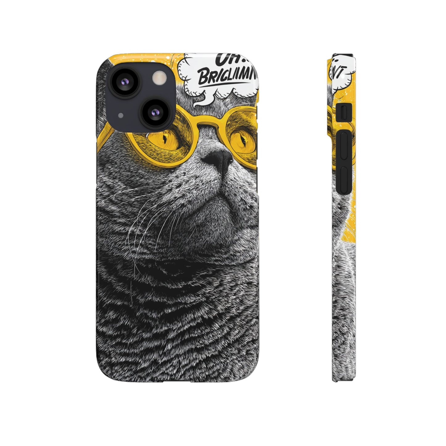 Playful Cat Snap Case - Quirky Phone Cover for Cat Lovers, Gift for Pet Enthusiasts, Funny Accessory for Any Occasion