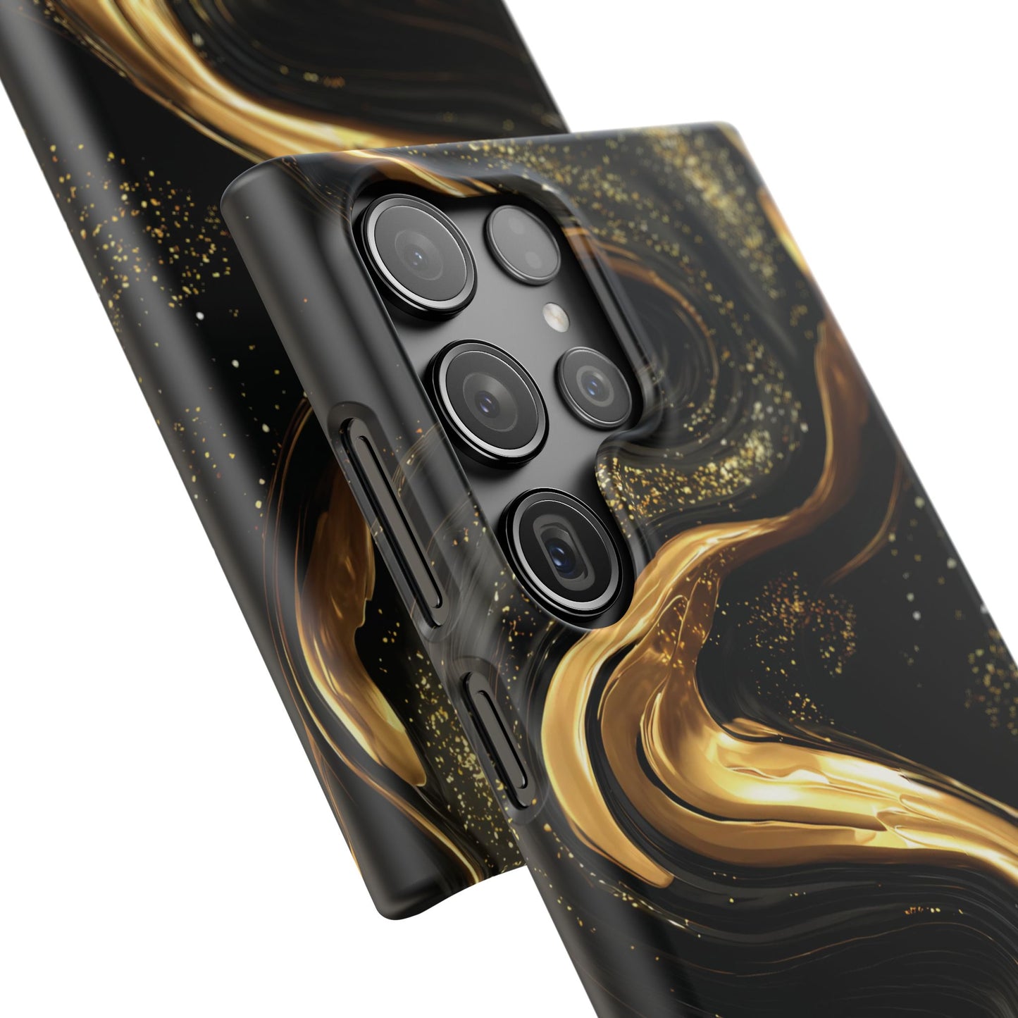 Elegant Gold Swirl Snap Case - Stylish Phone Cover, Modern Accessory, Gift for Her, Luxe Phone Case, Trendy Decor