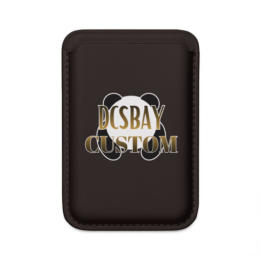MagSafe Vegan Wallet — Custom Gold “DCSBAY CUSTOM” Panda Design