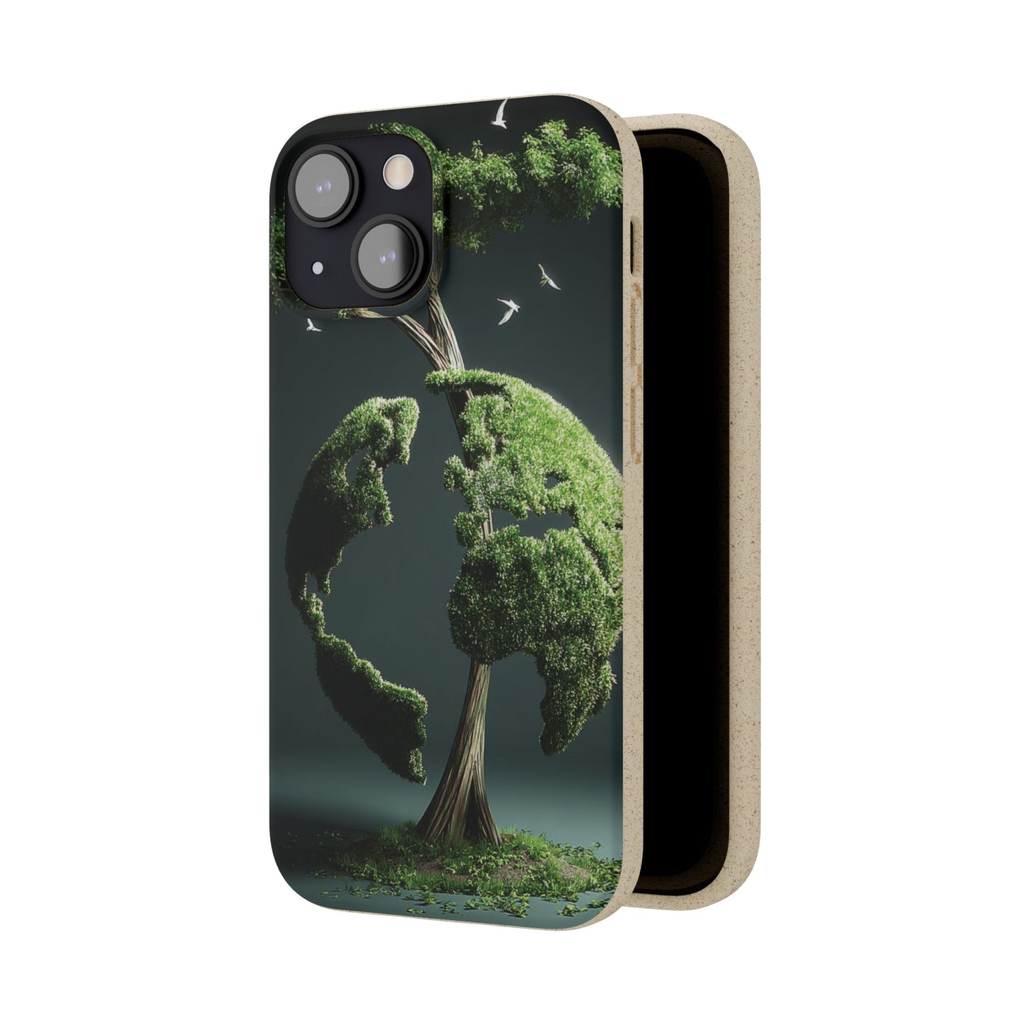 Eco-Friendly Phone Case with Nature Design, Sustainable iPhone Cover, Biodegradable Cellphone Accessories, Green Earth Gift, Earth Day [...]