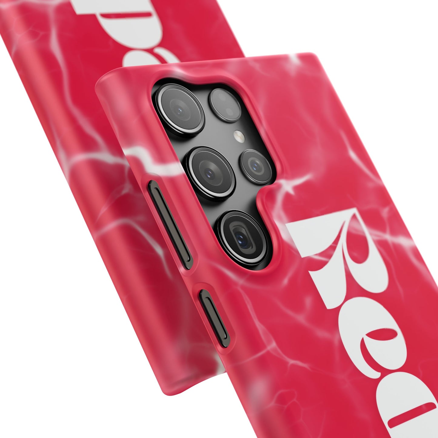 Vibrant Red Snap Case for iPhone, Trendy Phone Cover, Gift for Her, Summer Accessory, Stylish Tech Protection