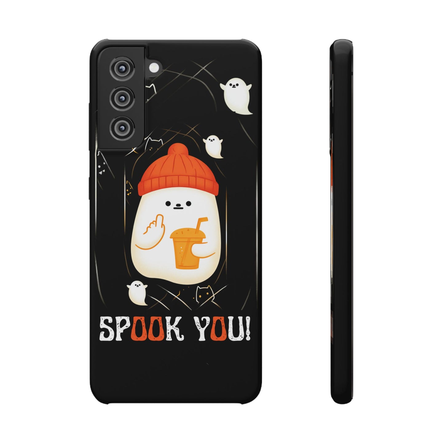 Spook You Halloween Ghost Snap Case Kawaii Protective Phone Cover for iPhone and Samsung