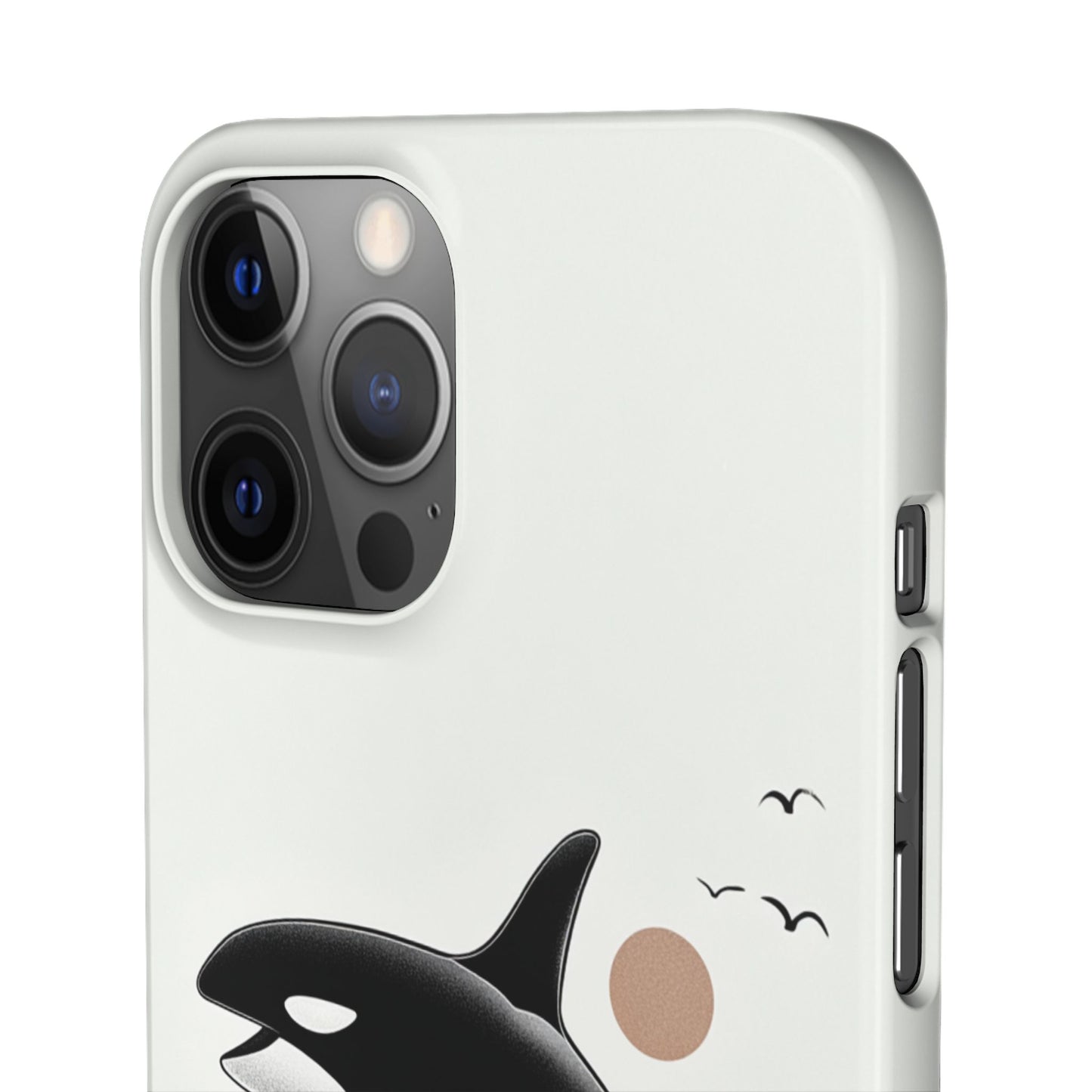 Whale Splash Phone Case | Ocean Lover Gift, Marine Art, Snap Cases, Cute Whale Design, Custom Phone Accessories