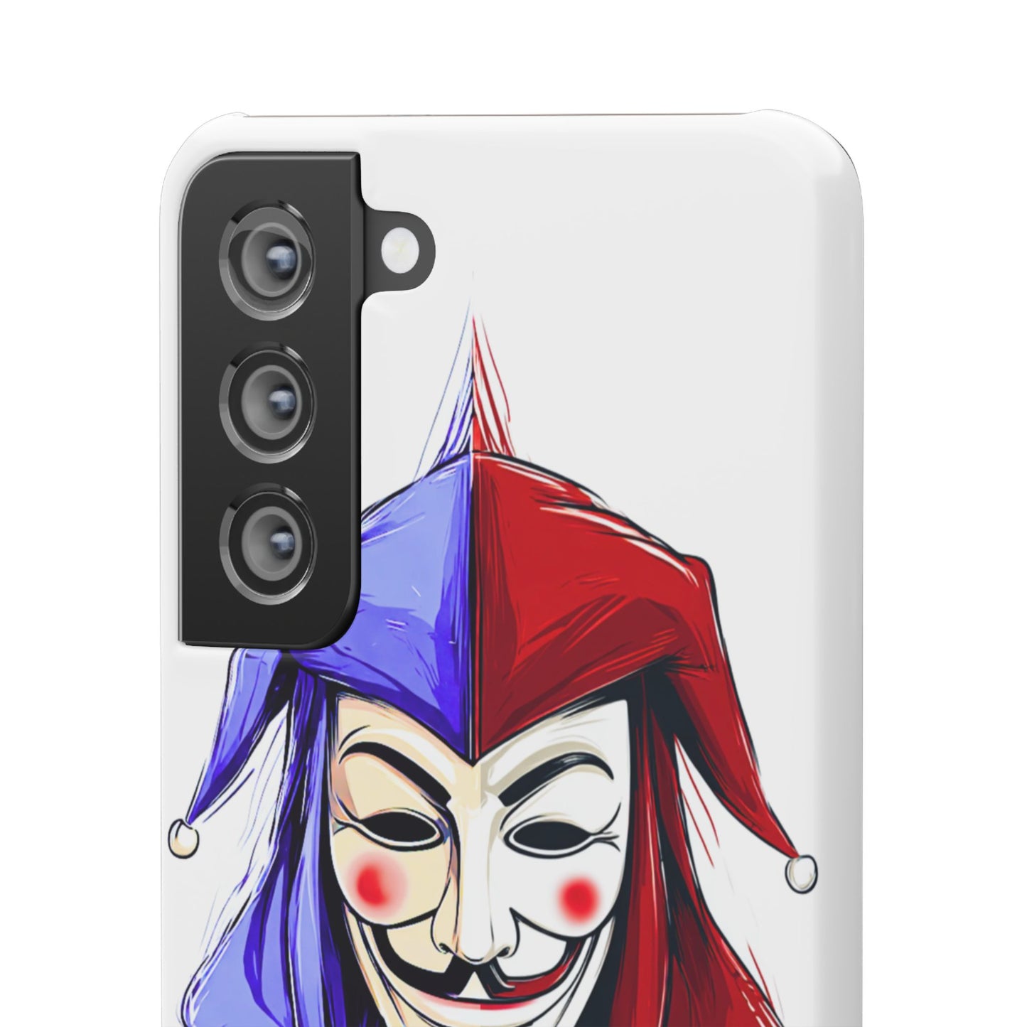 Joker & Anonimous Reunited Guy Fawkes Art Snap Case and Protective Phone Cover For iPhone and Samsung