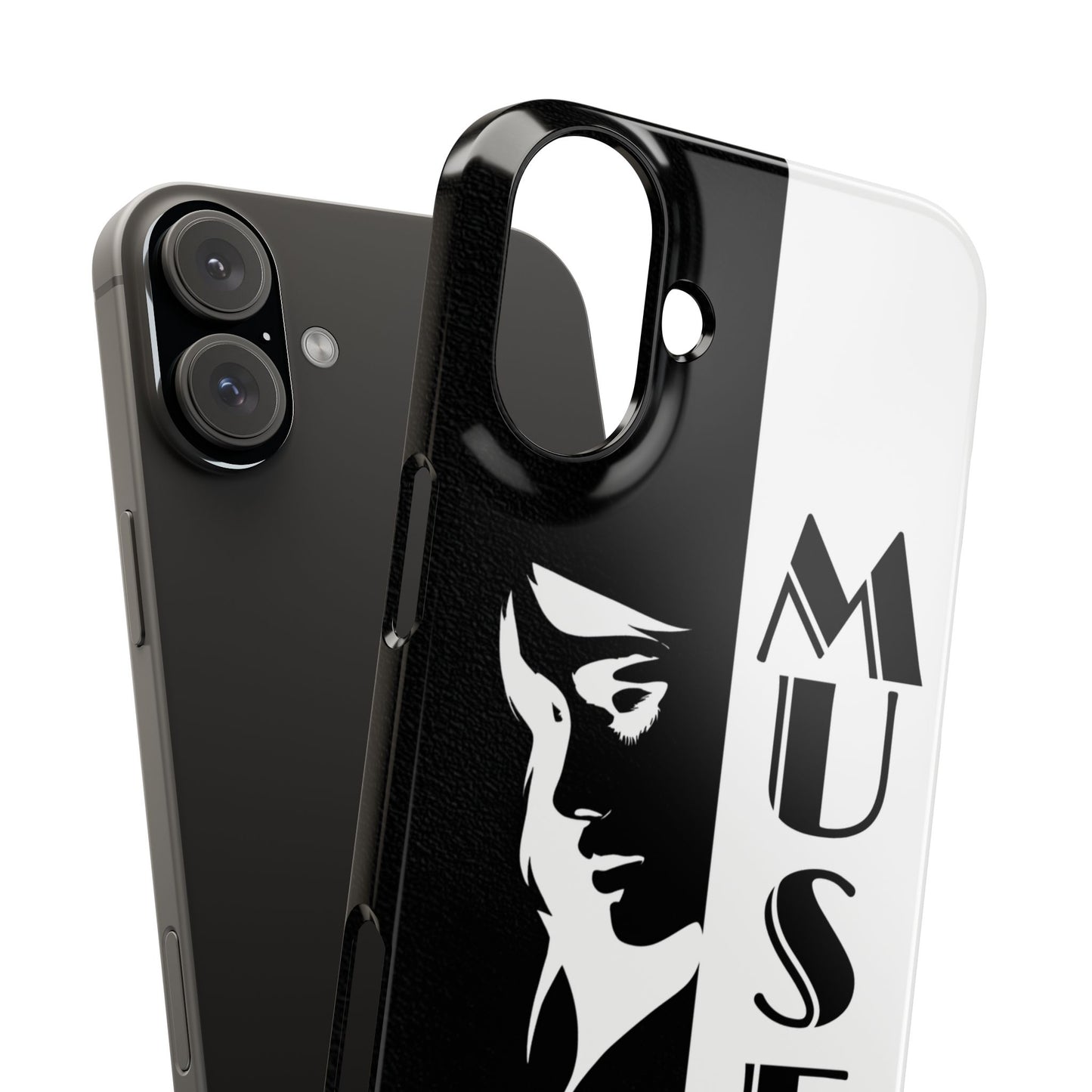 Black And White Bold Muse Snap Case Cover for iPhone and Samsung