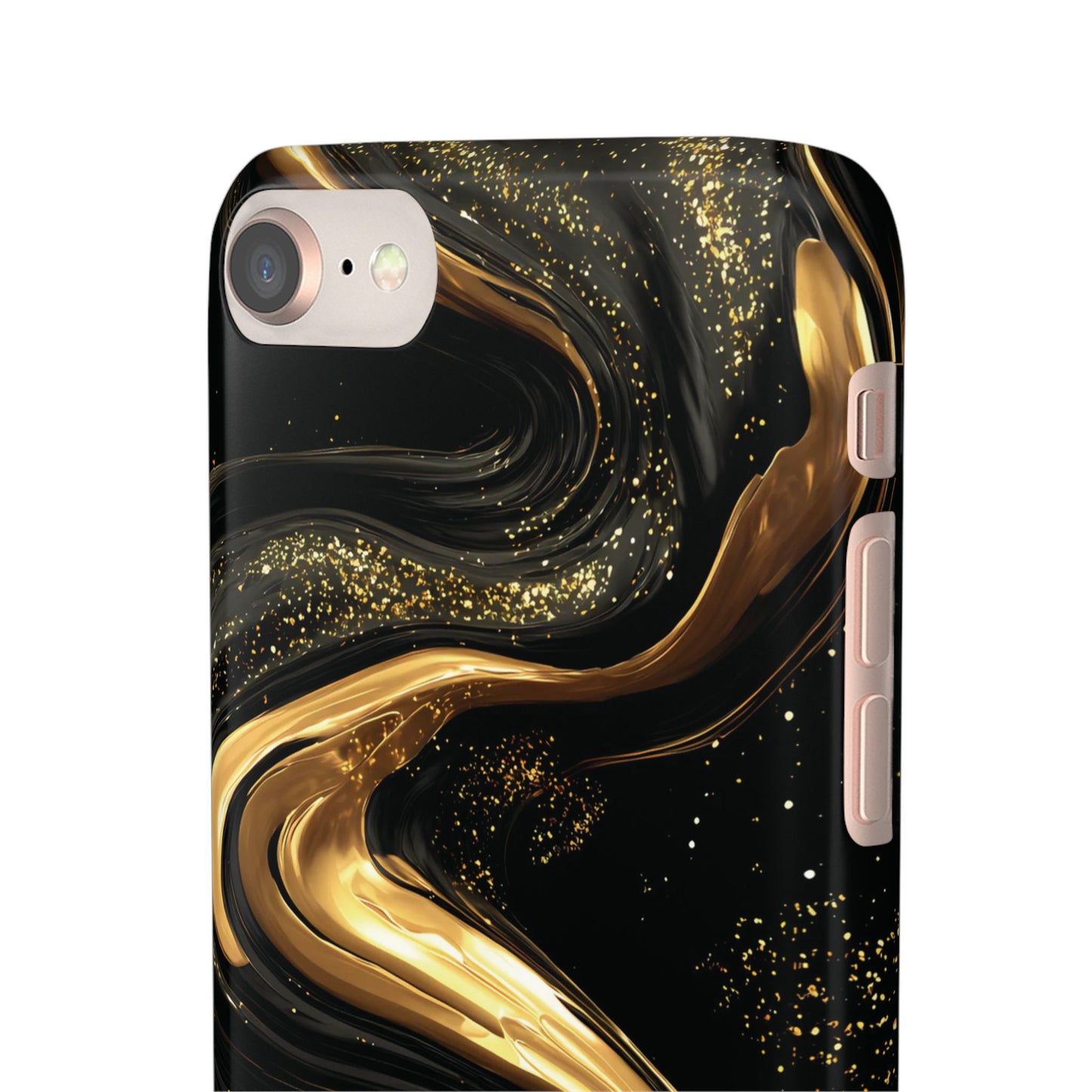 Elegant Gold Swirl Snap Case - Stylish Phone Cover, Modern Accessory, Gift for Her, Luxe Phone Case, Trendy Decor