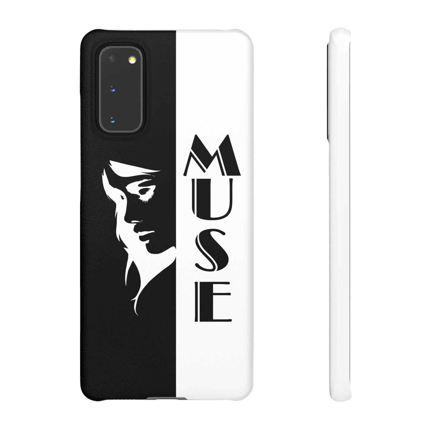 Black And White Bold Muse Snap Case Cover for iPhone and Samsung