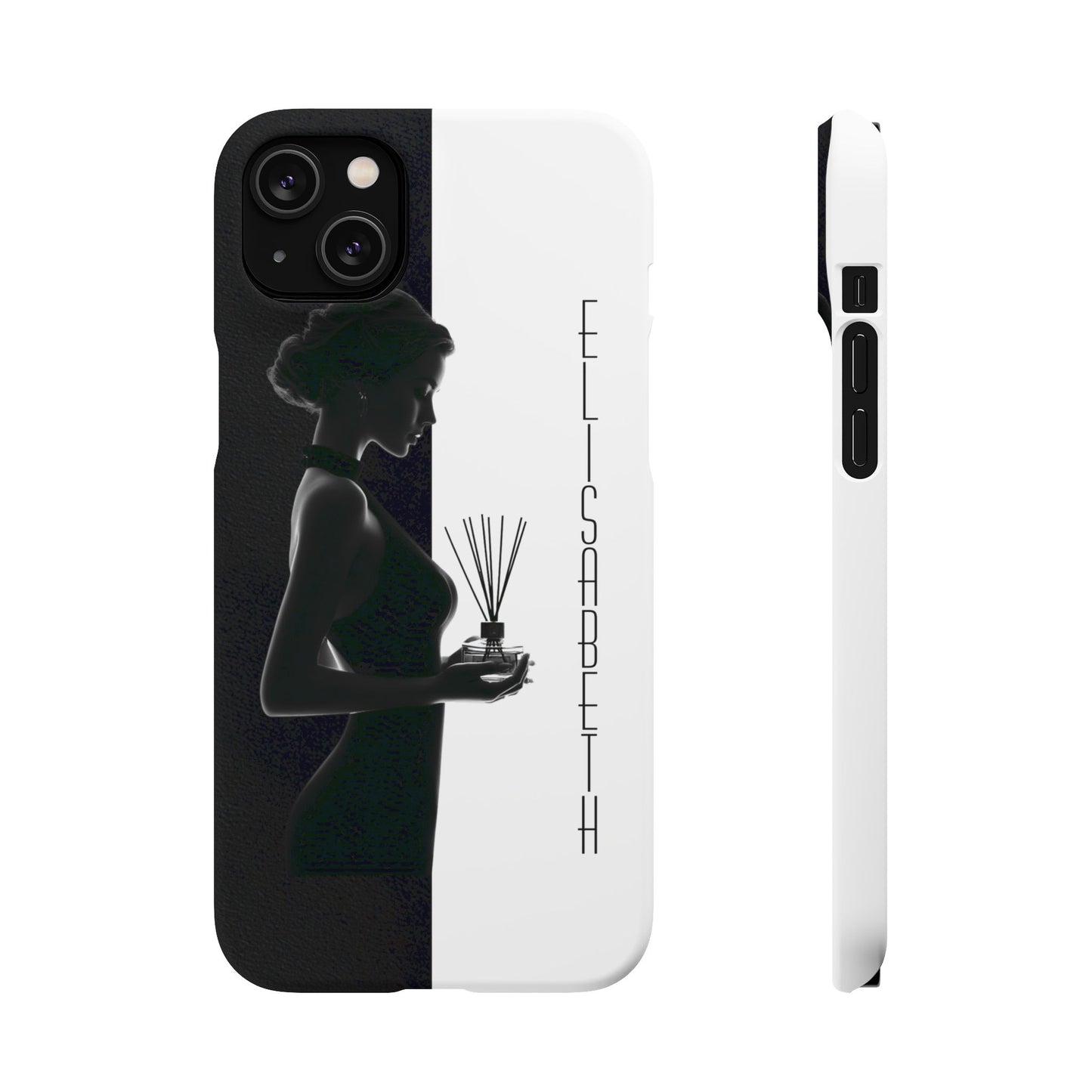 Custom Black and White Snap Case for Women Phone Cover for iPhone and Samsung