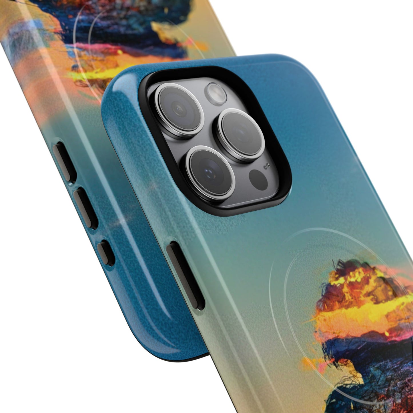 Abstract Sunset Silhouette Tough Magnetic Phone Case