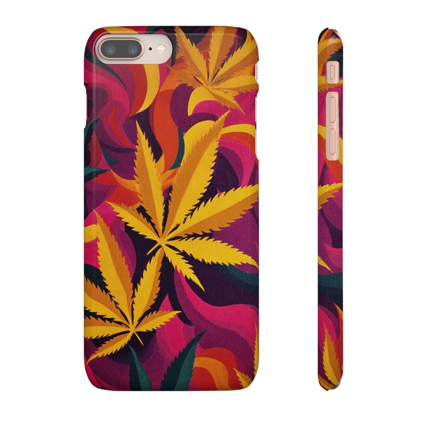 Autumn Vibe Cannabis Snap Case for IPhones and Samsungs Custom