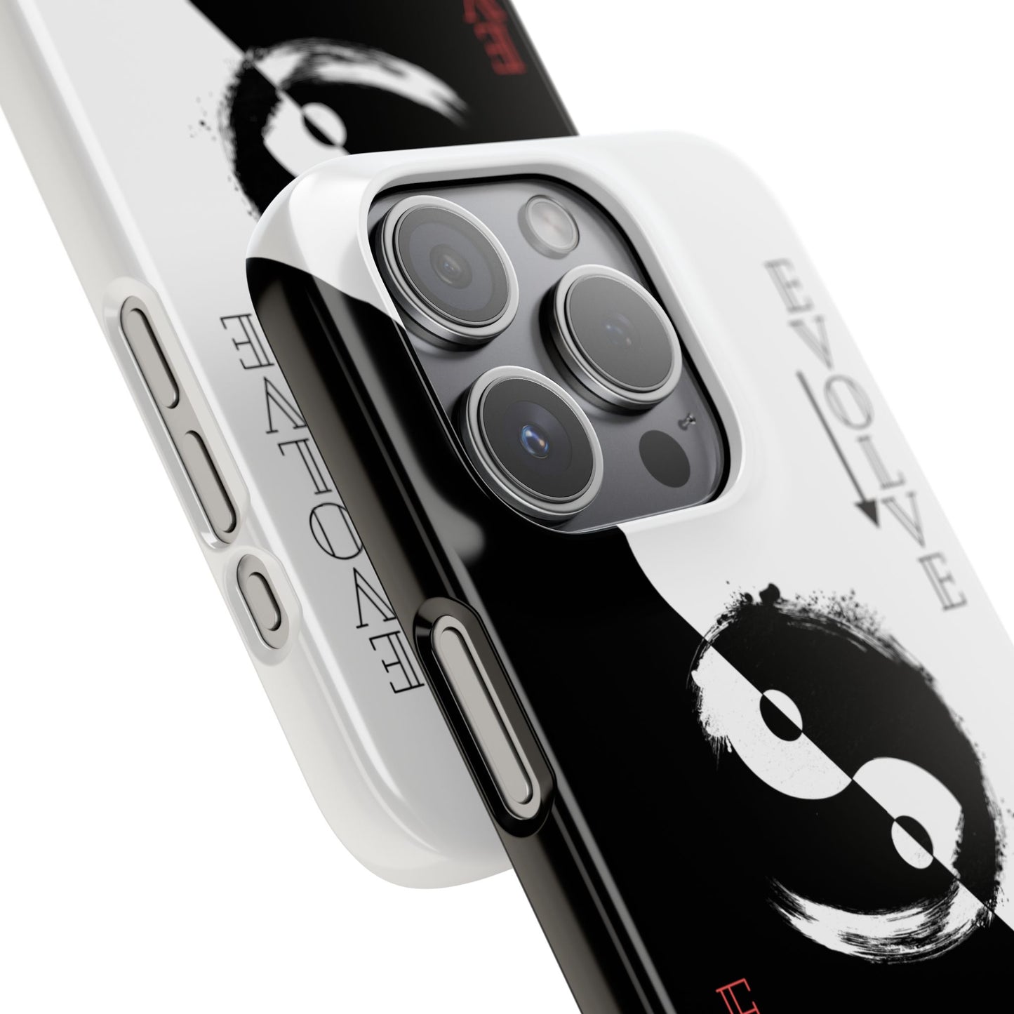 Yin Yang Evolve Black and White Snap Case Cover for iPhone and Samsung