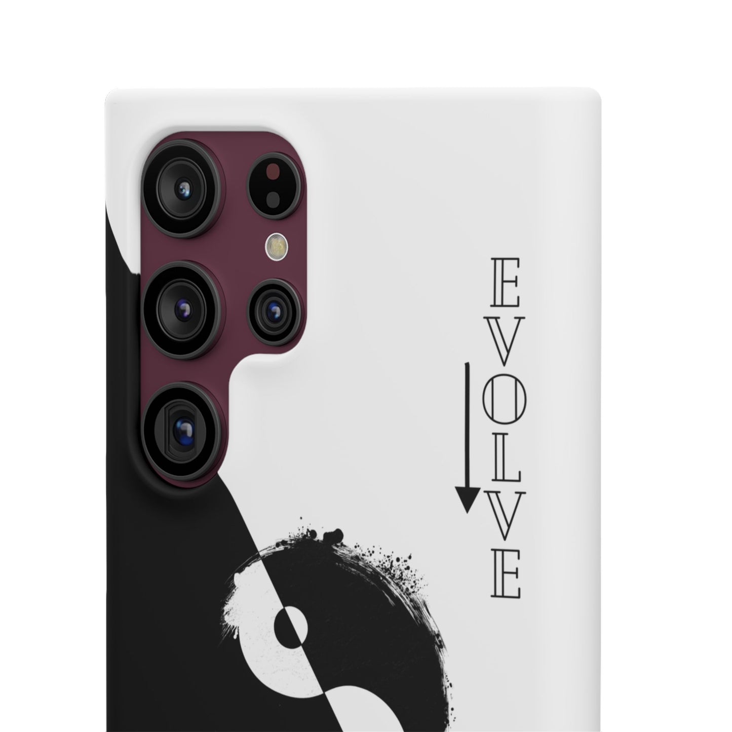 Yin Yang Evolve Black and White Snap Case Cover for iPhone and Samsung