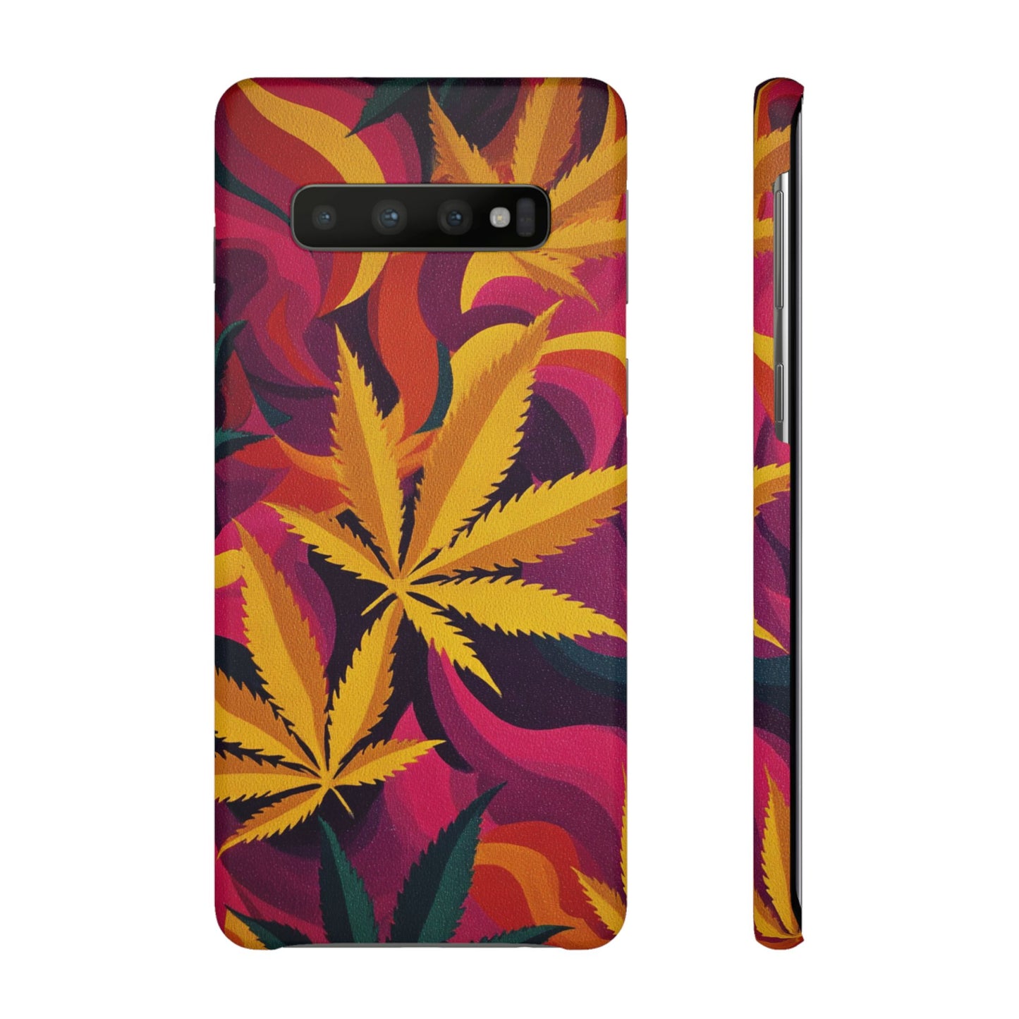 Autumn Vibe Cannabis Snap Case for IPhones and Samsungs Custom