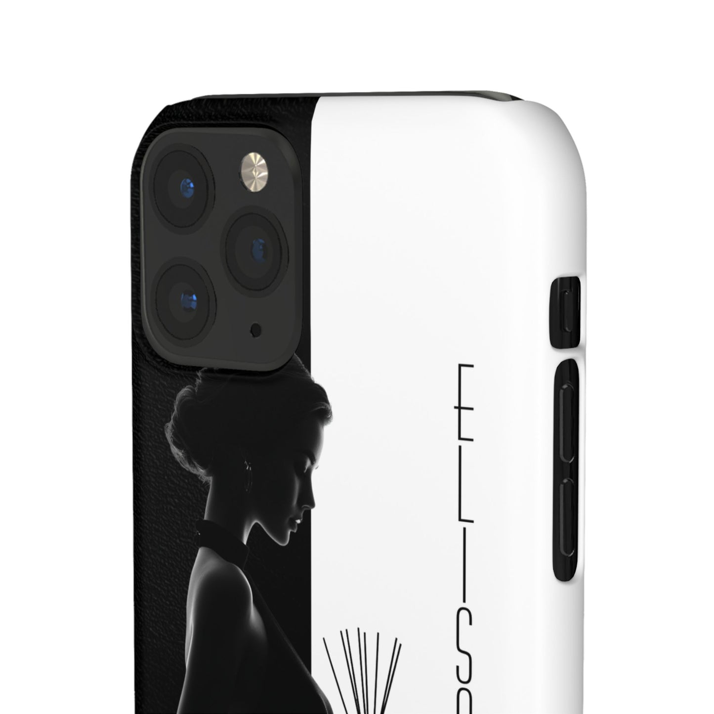 Custom Black and White Snap Case for Women Phone Cover for iPhone and Samsung