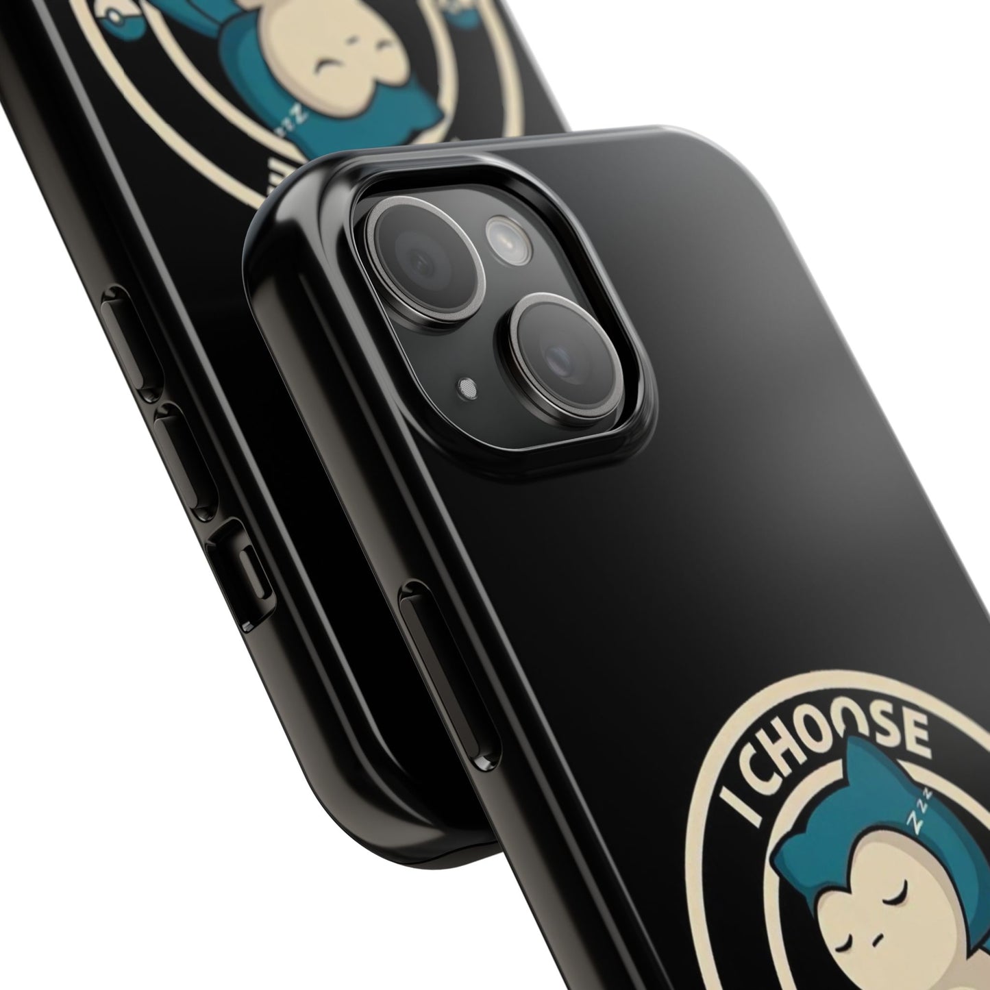I Chose to Sleep Cat iPhone 17 Tough Phone Case | Vintage Black