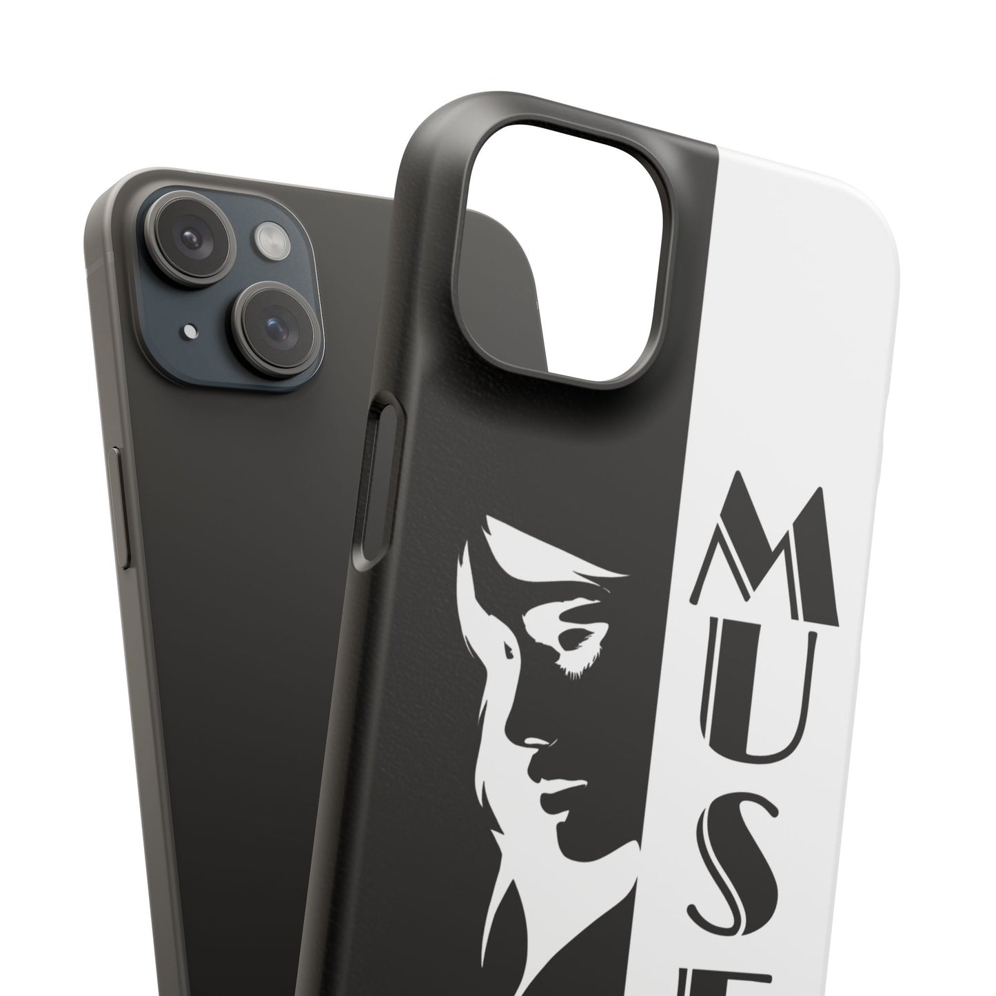 Black And White Bold Muse Snap Case Cover for iPhone and Samsung