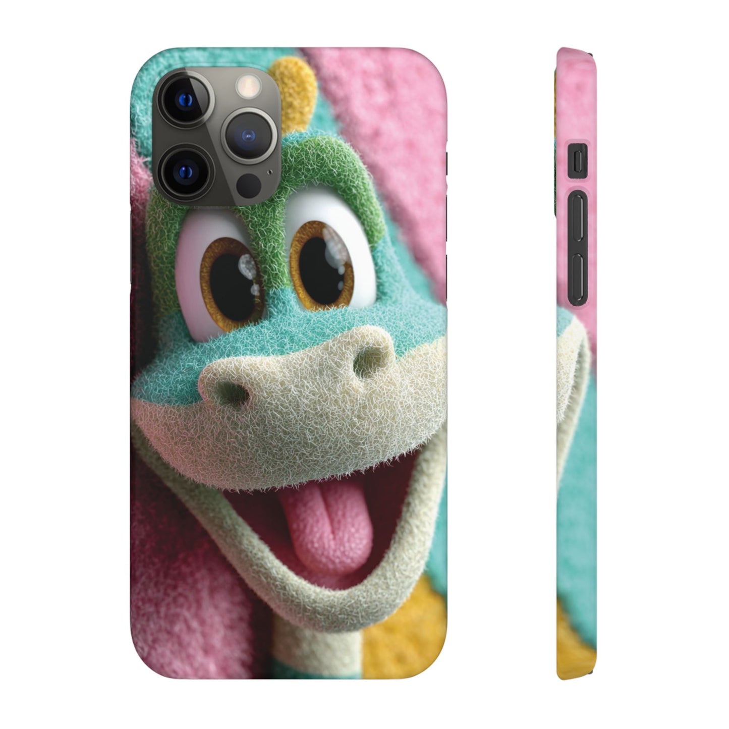 Fun Dino Snap Case for Kids | Cute Phone Cover | Colorful Mobile Accessory | Birthday Gift | Child's Tech Style