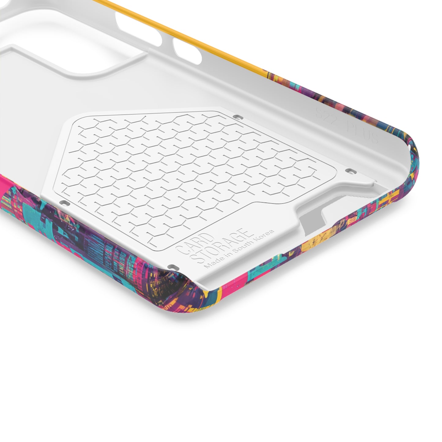 Vibrant Phone Case With Card Holder - Retro Style, Hip Hop Lover's Accessory, Colorful Gift, Music Enthusiast Essential, Unique Phone [...]