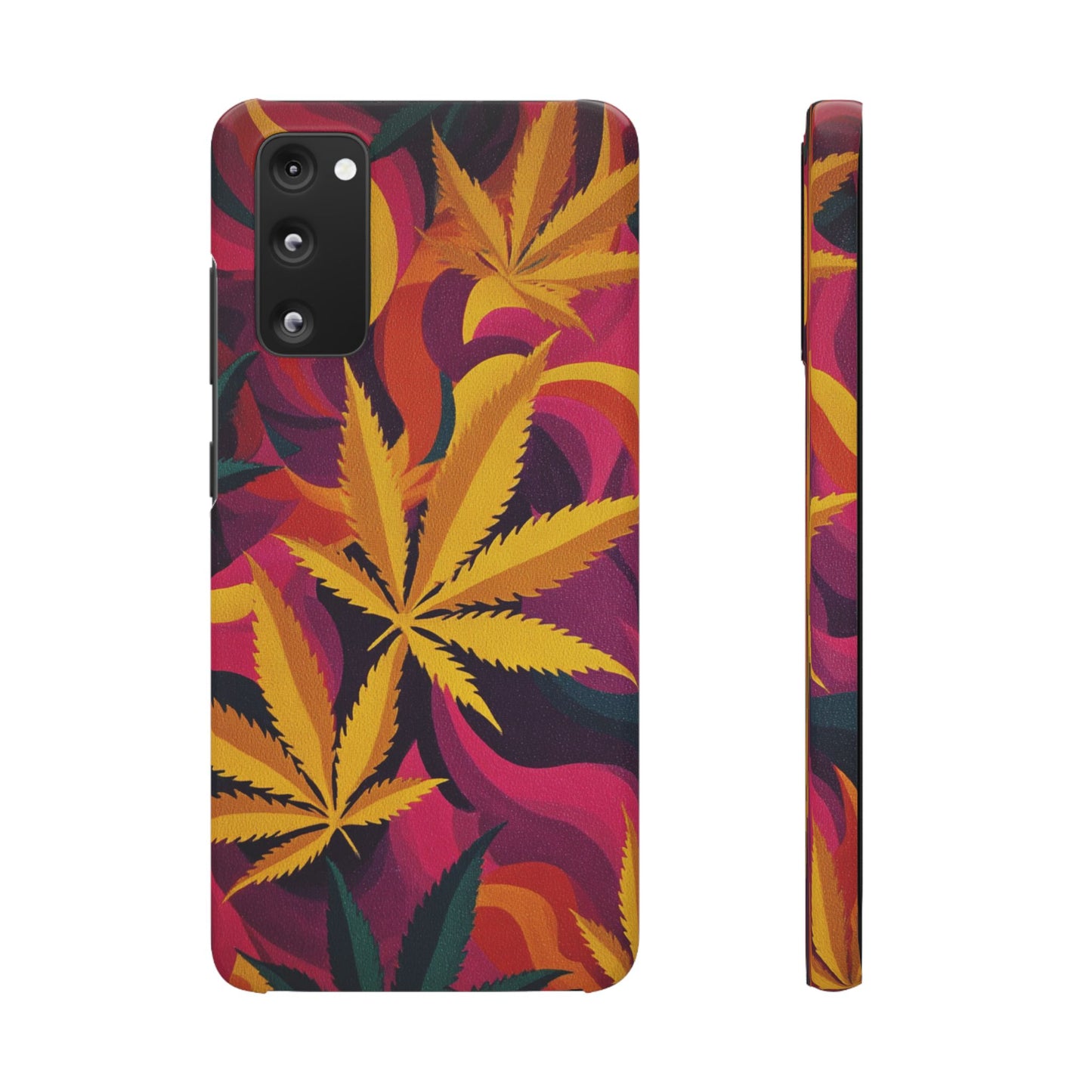 Autumn Vibe Cannabis Snap Case for IPhones and Samsungs Custom