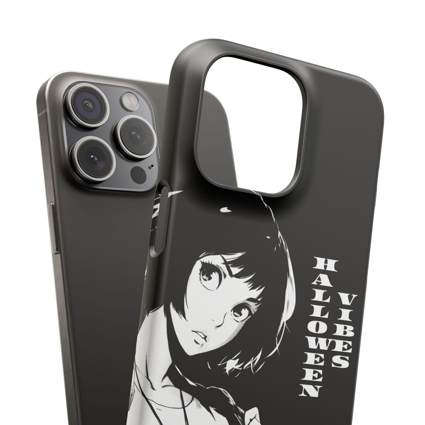 Halloween Vibes Snap Case Black and White Protective Phone Cover for iPhone and Samsung