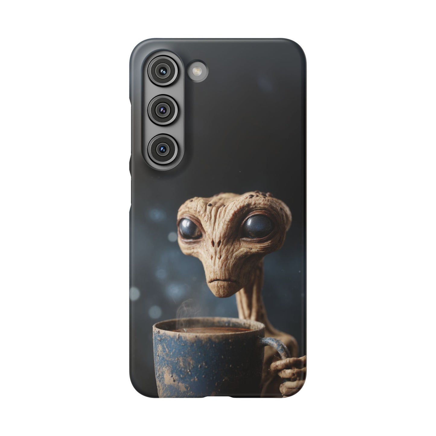 Alien Coffee Snap Case, Unique Phone Cover, Pop Culture Accessory, Gift for Sci-Fi Lovers, Customizable Phone Case