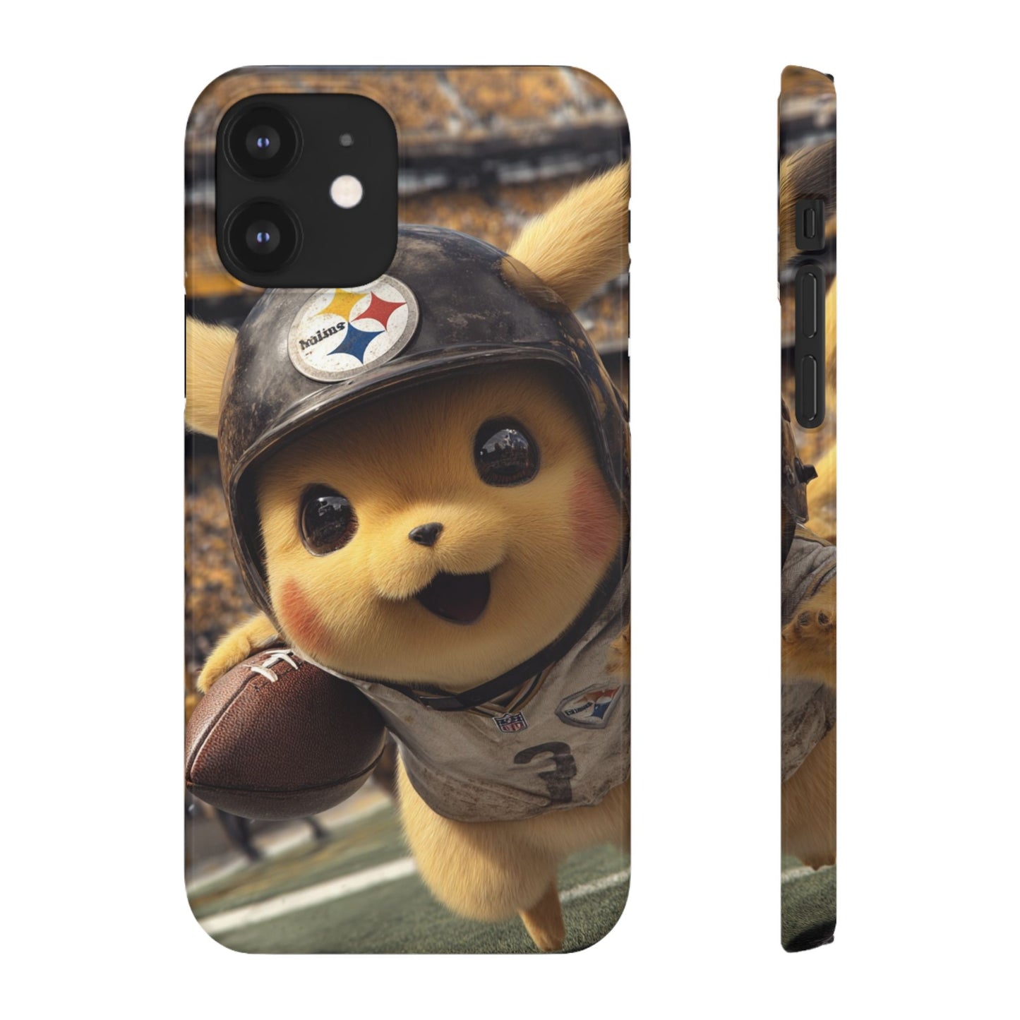 Fun Character Sports Snap Case, Phone Case, Fun Tech Accessory, Cute Gift for Gamers, Football Lovers, Kids.