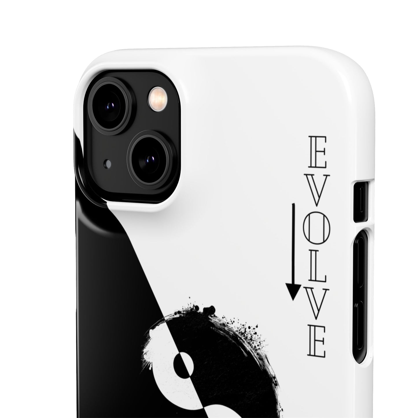 Yin Yang Evolve Black and White Snap Case Cover for iPhone and Samsung