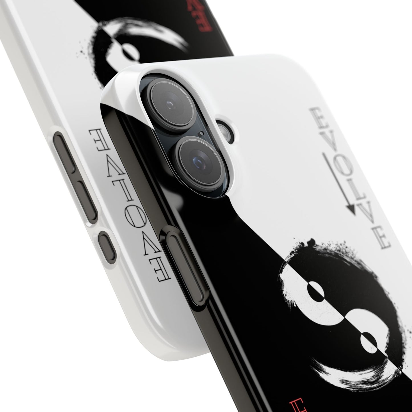 Yin Yang Evolve Black and White Snap Case Cover for iPhone and Samsung