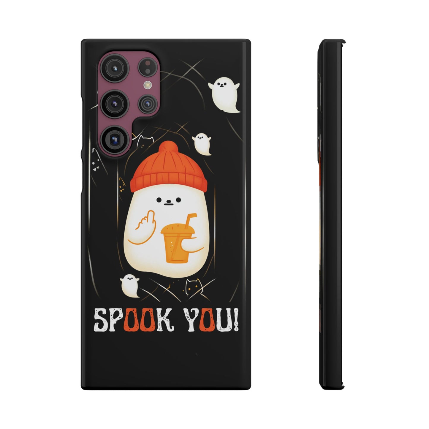 Spook You Halloween Ghost Snap Case Kawaii Protective Phone Cover for iPhone and Samsung