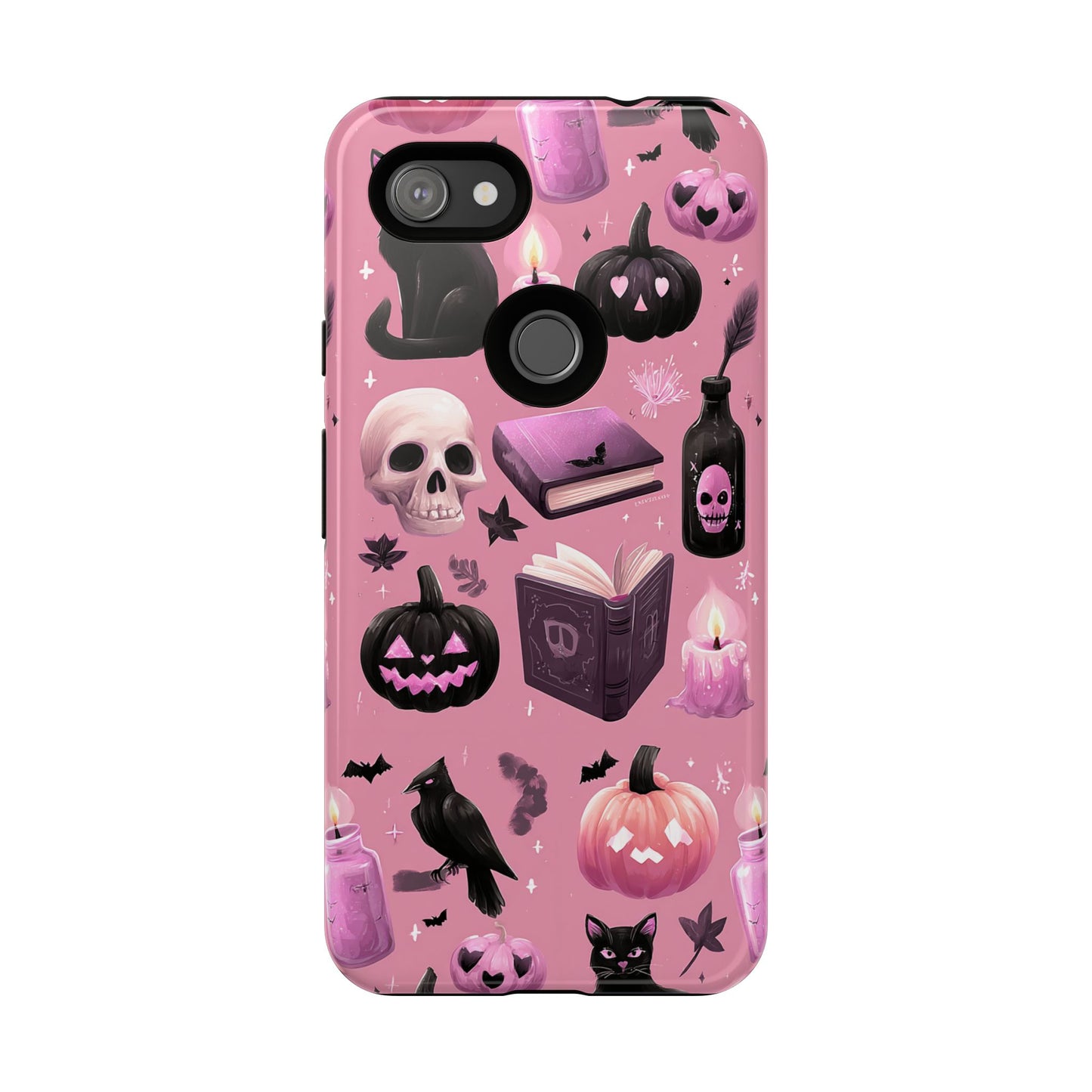 Spooky Phone Case - Halloween Design, Cute Costume Accessory, Fall Decor, Gift for Cat Lovers, Witchy Vibes, Trick or Treat