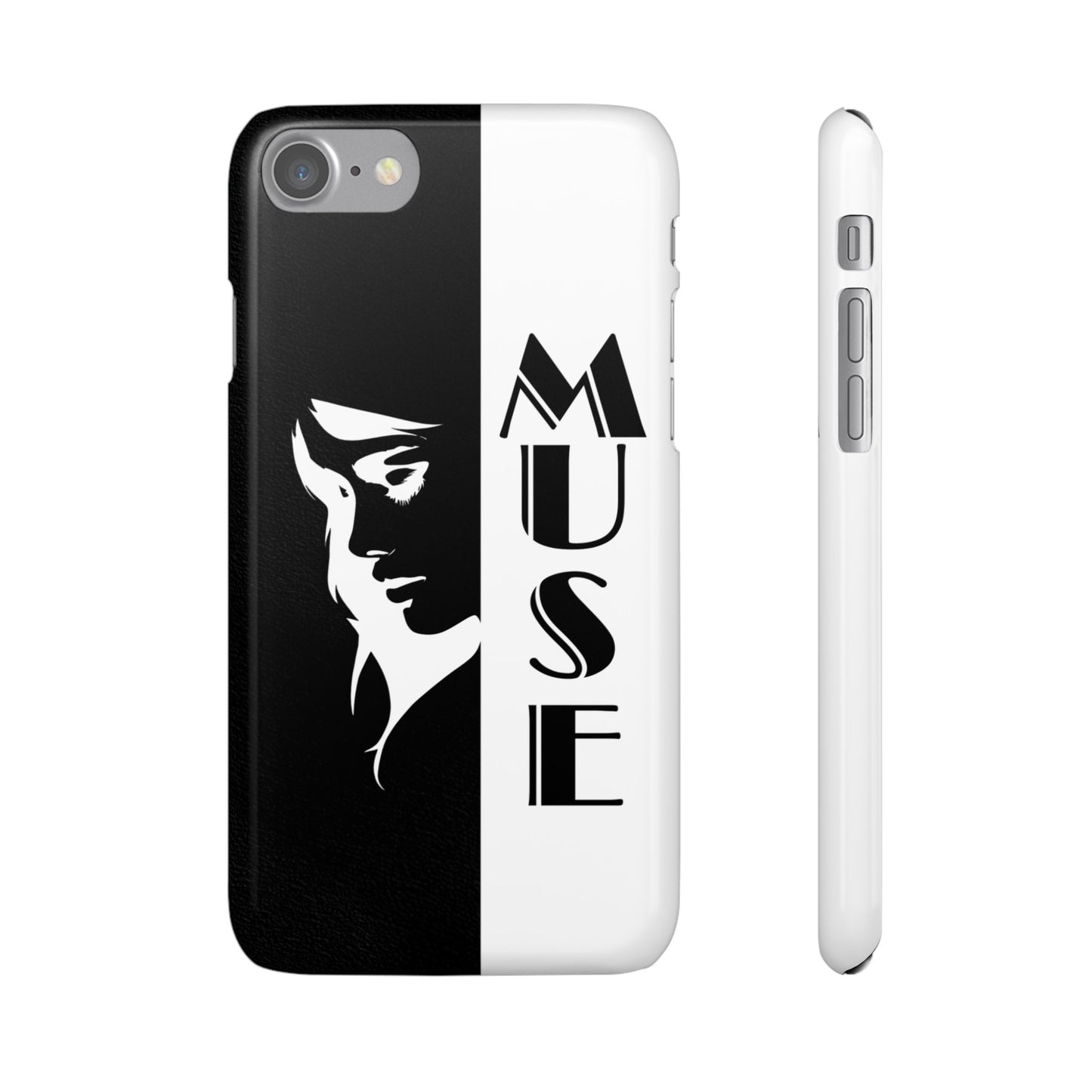 Black And White Bold Muse Snap Case Cover for iPhone and Samsung