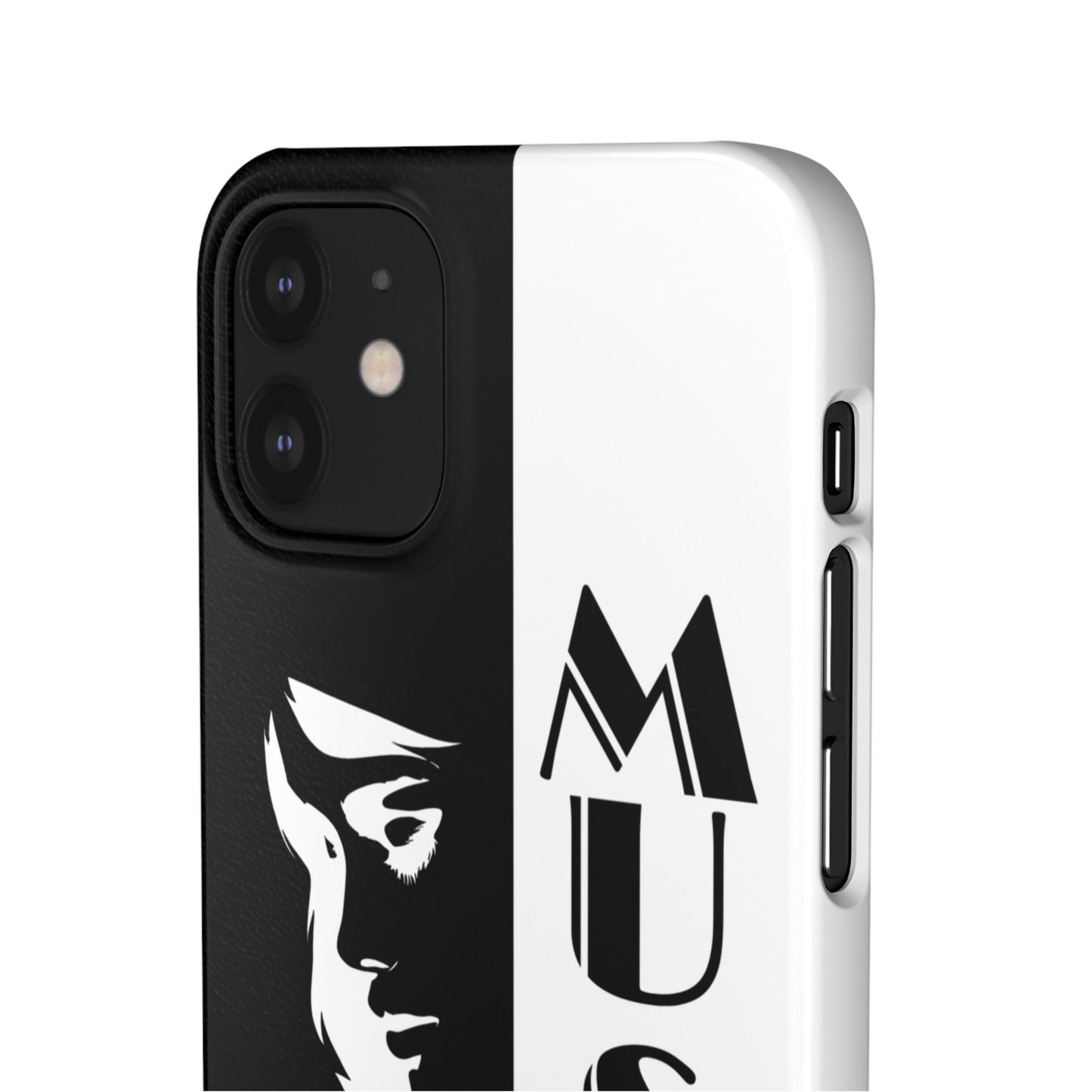 Black And White Bold Muse Snap Case Cover for iPhone and Samsung