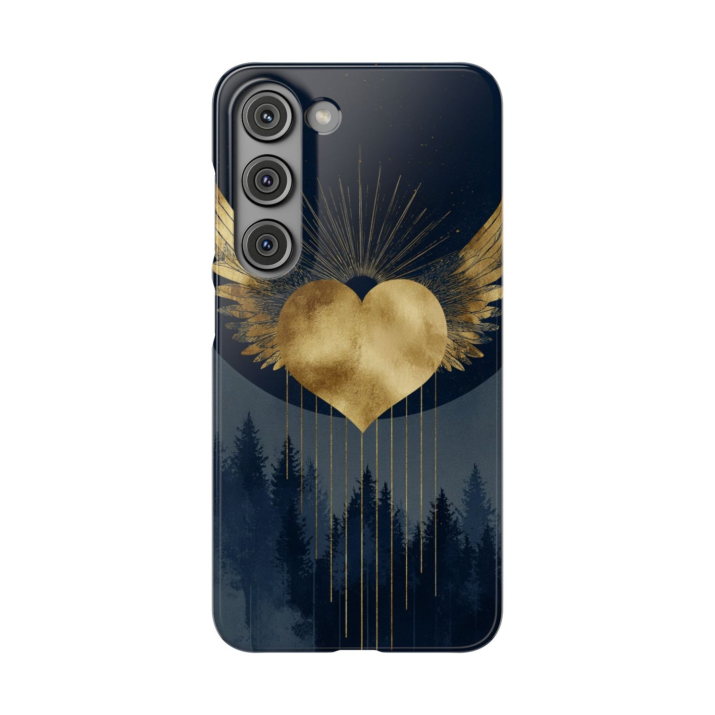 Heart Wing Snap Case, Elegant Phone Cover, Unique Gift, Artistic Accessory, Protective Case for Love and Romance