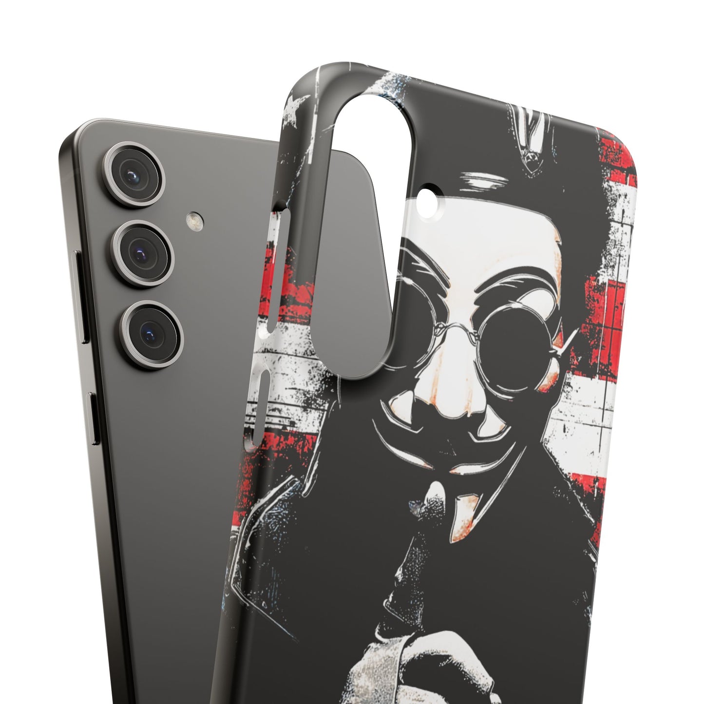Anonimous & Guy Fawkes Art Snap Case and Protective Phone Cover For iPhone and Samsung